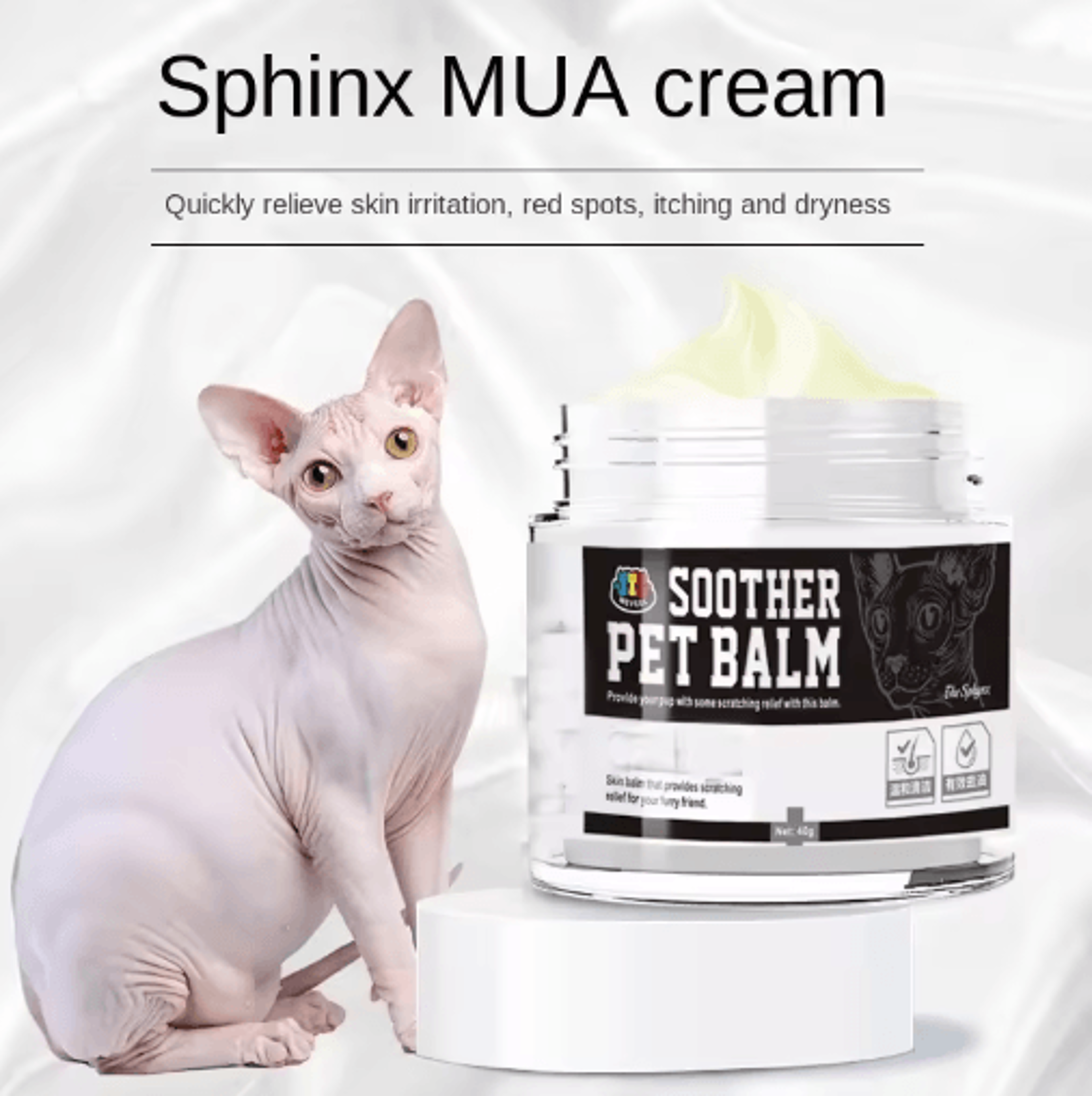 oil control & moisturizing cream for hairless cats