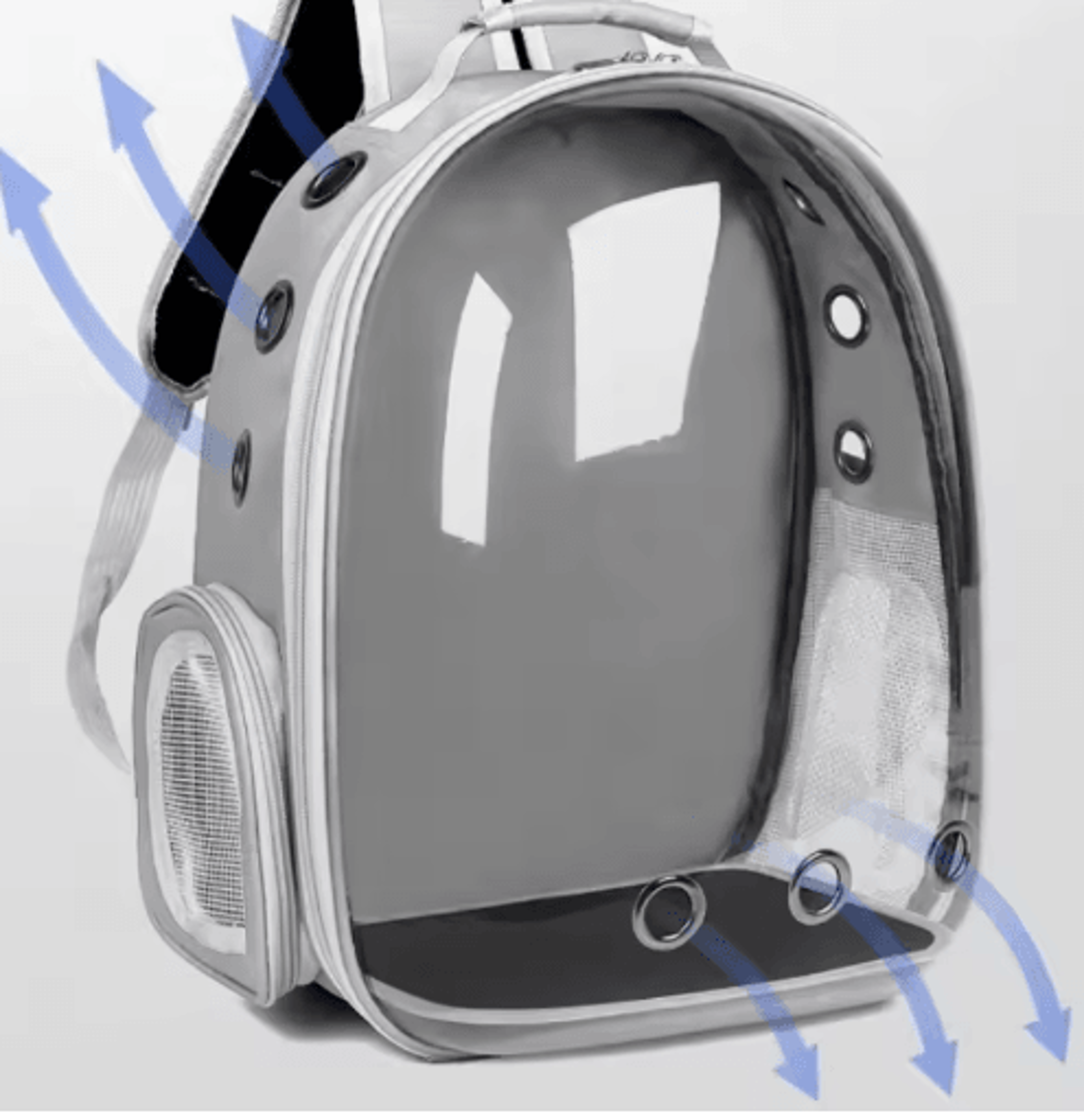 space capsule transparent pet backpack carrier for cats & small pets