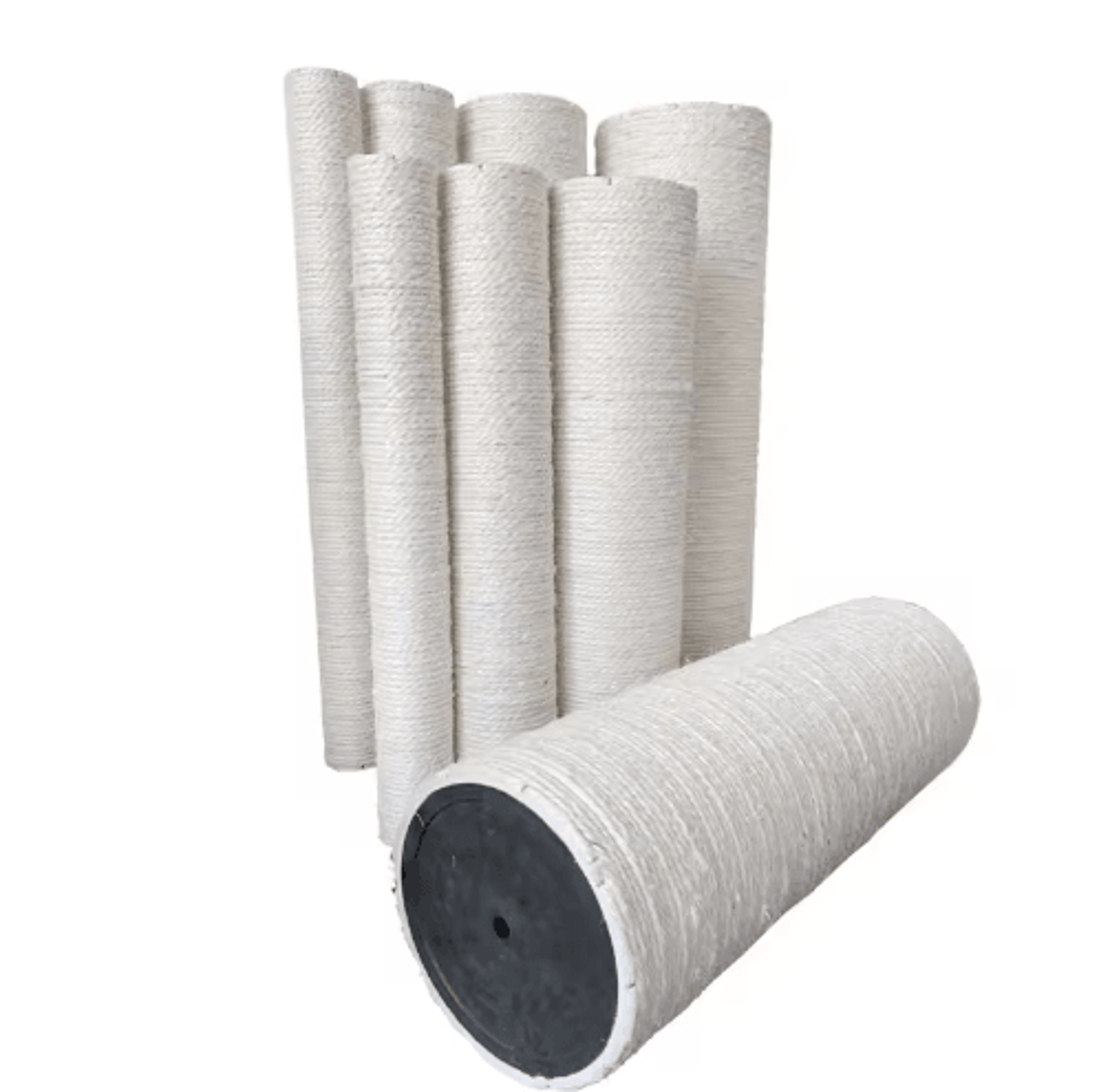 diy pvc cat scratching post replacement with natural sisal rope