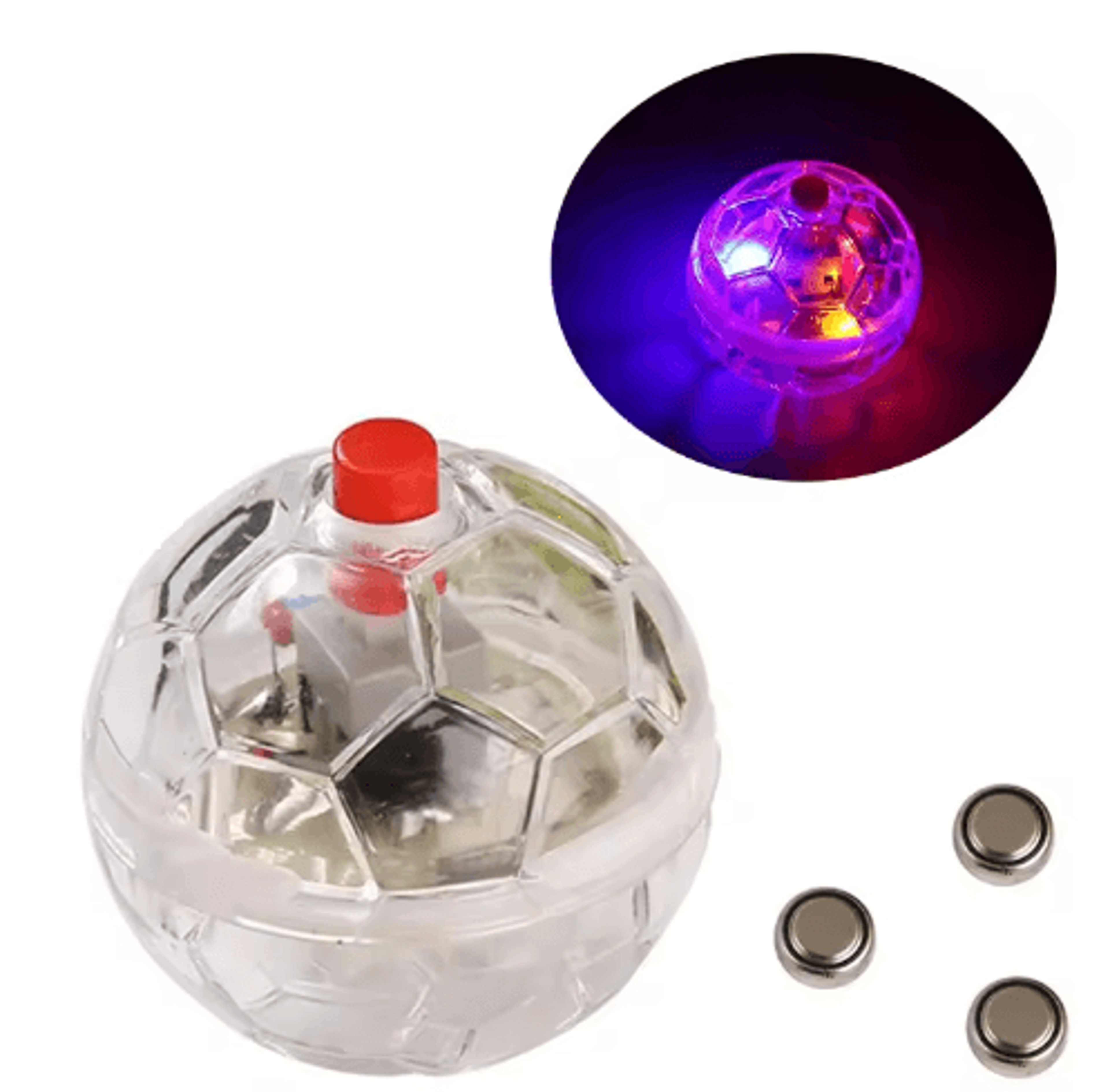led glowing interactive ball toy for cats, kittens & puppies