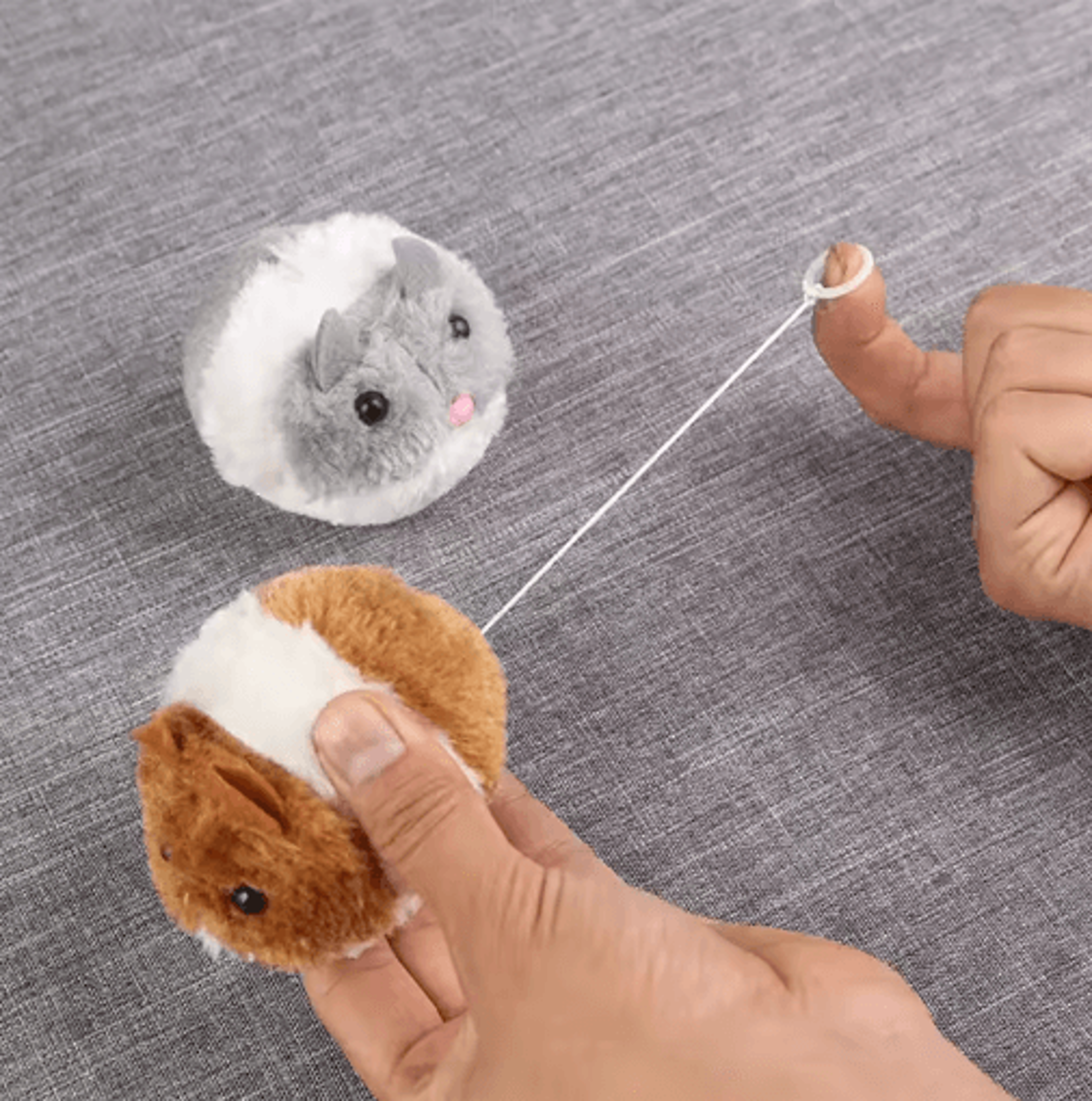 interactive plush mouse cat toy – shake & chase hunting toy for cats