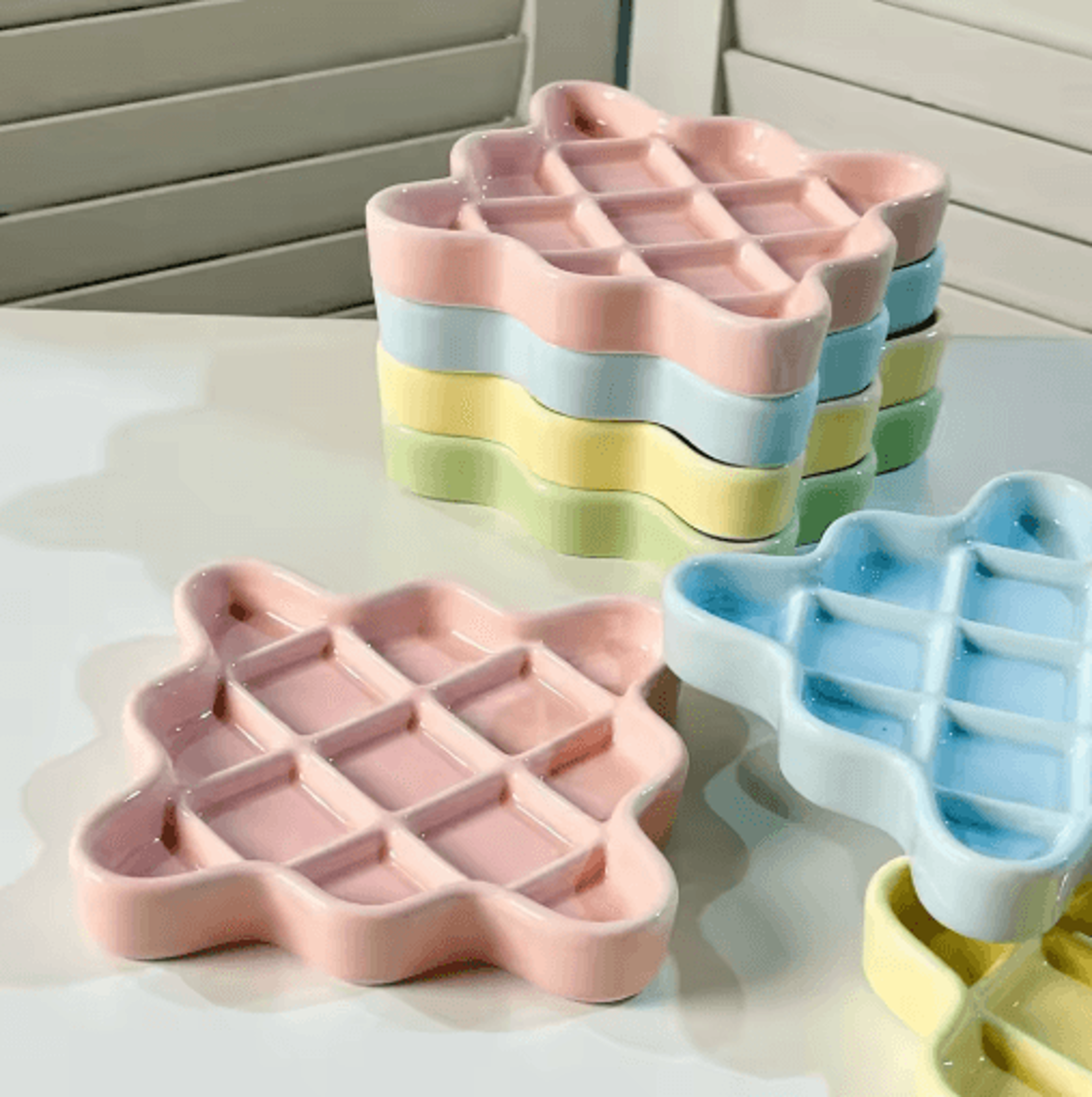 ceramic slow feeder pet bowl – anti-choking lick plate for healthy eating