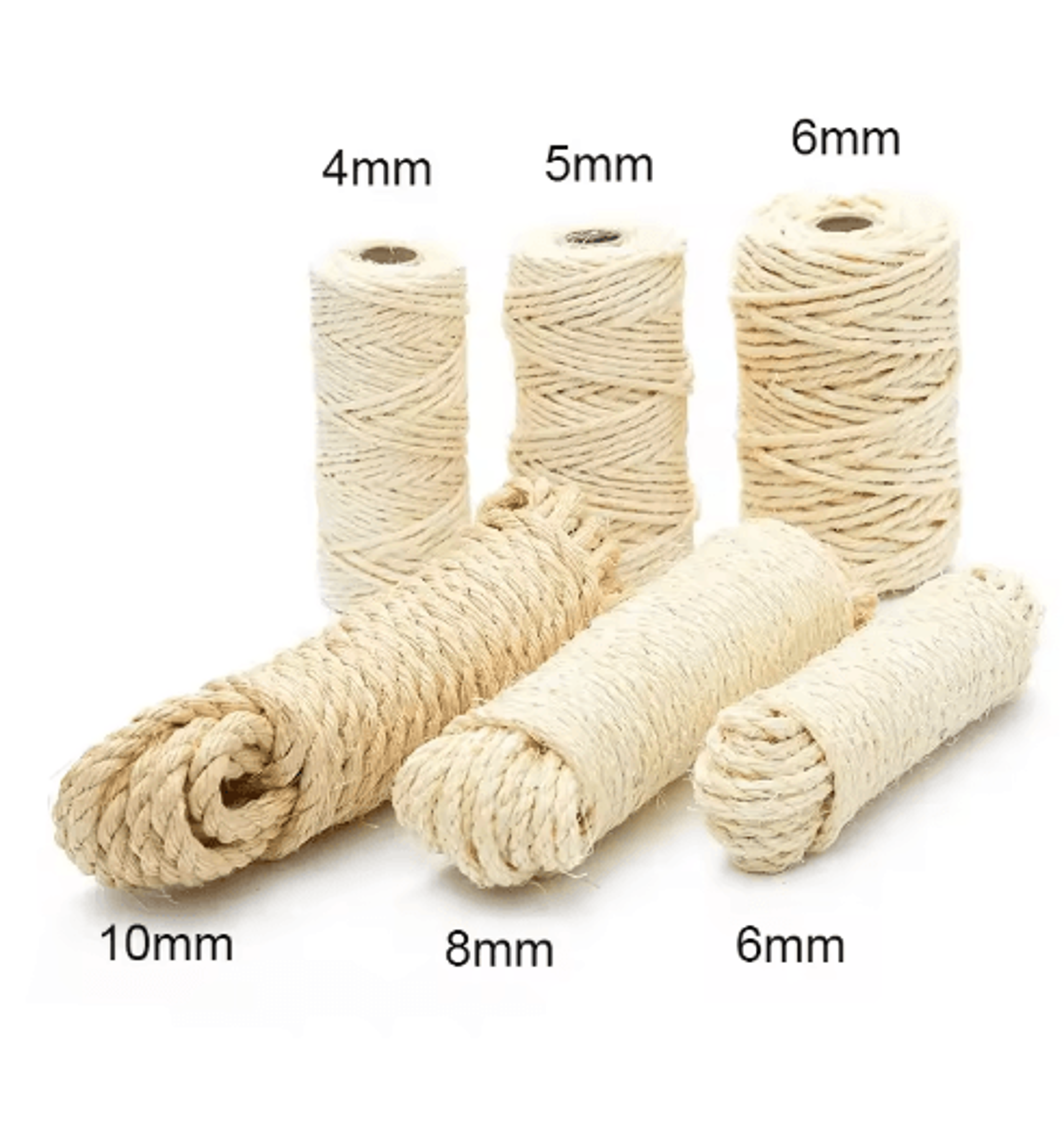 natural sisal rope for cat scratching posts –durable replacement rope for cat trees & furniture protection