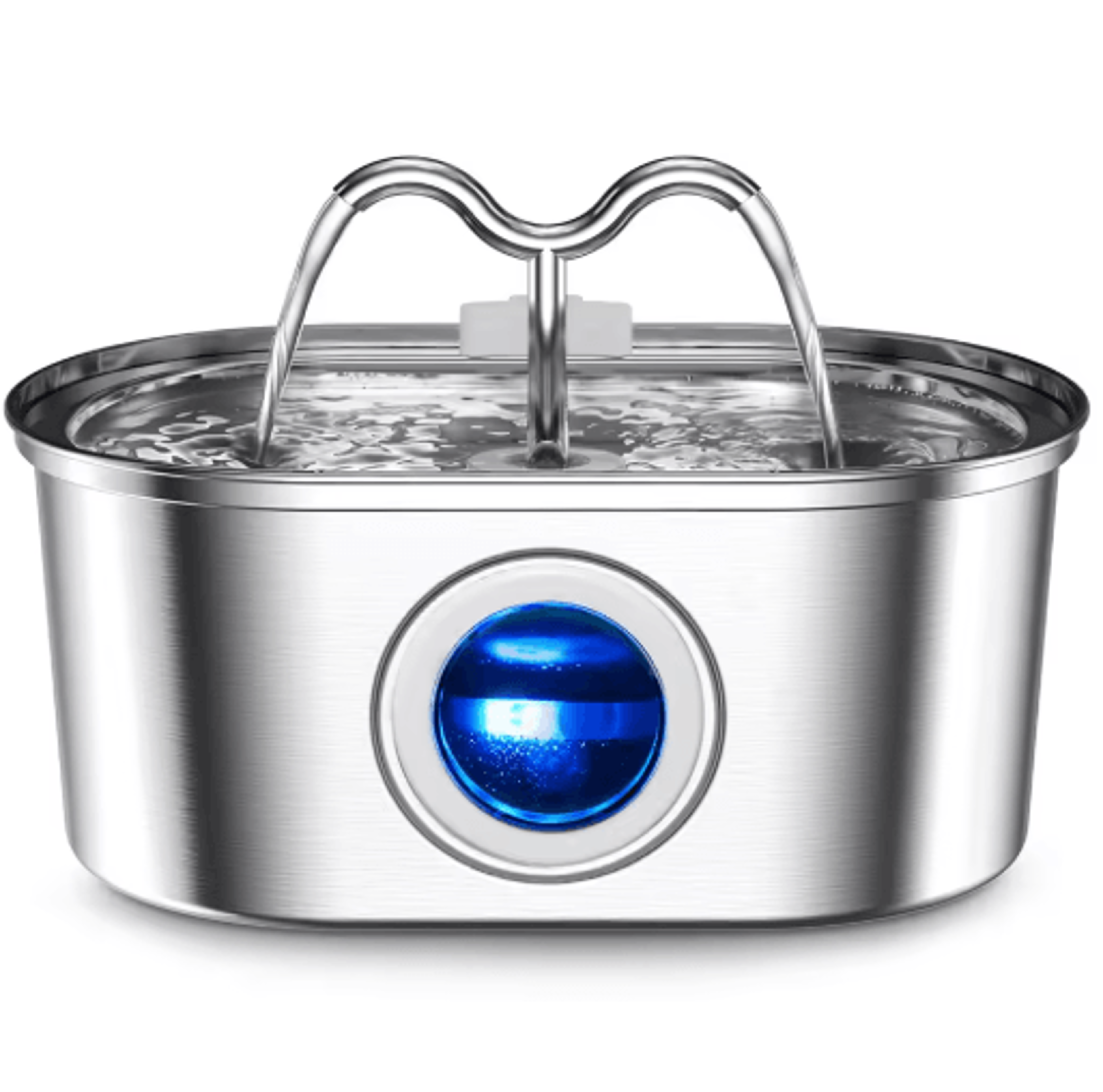 3.2l stainless steel pet water fountain quiet usb-powered drinking fountain for cats & dogs