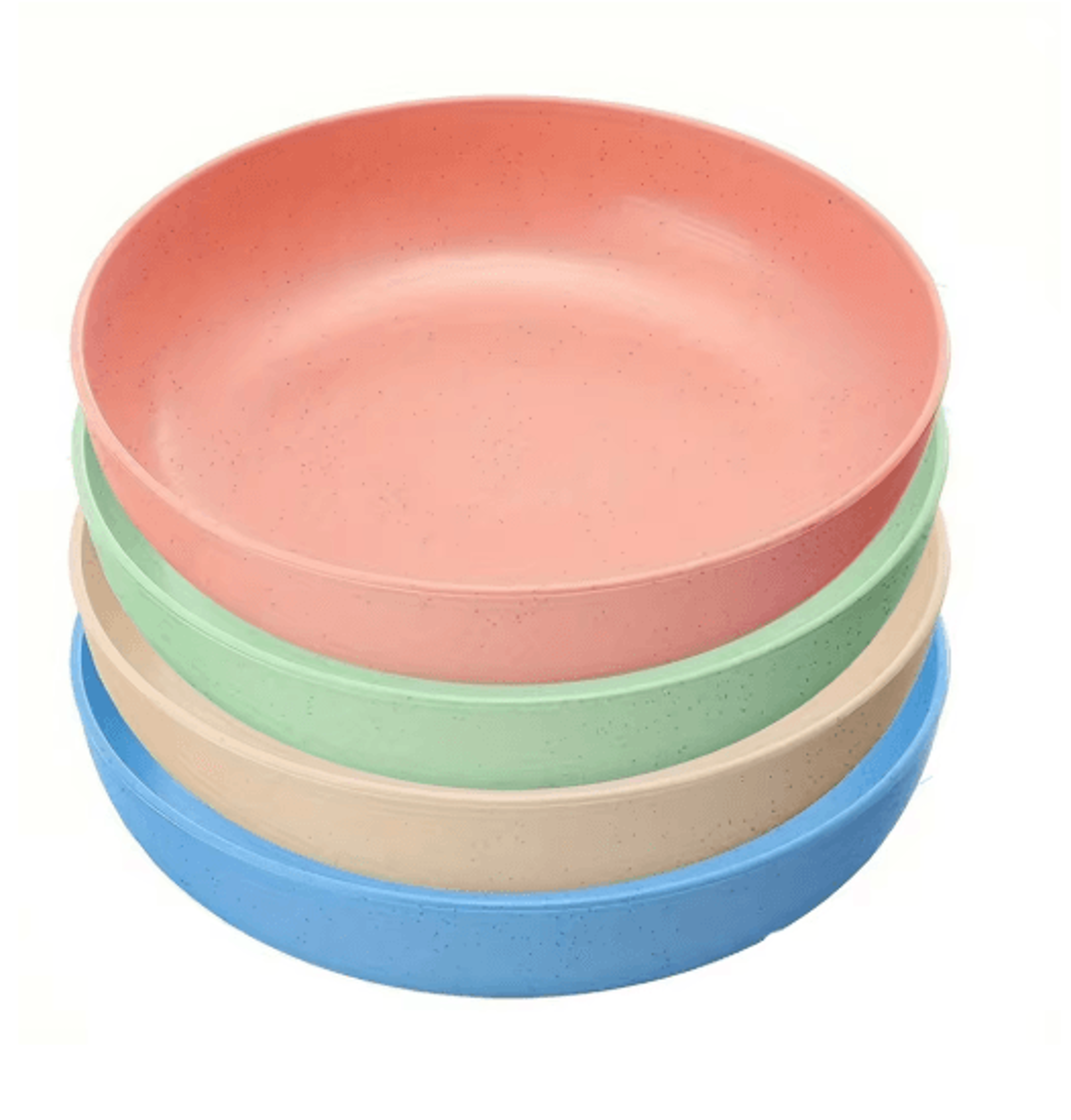 4-pack whisker-friendly cat bowls shallow non-slip feeding dishes for cats & kittens