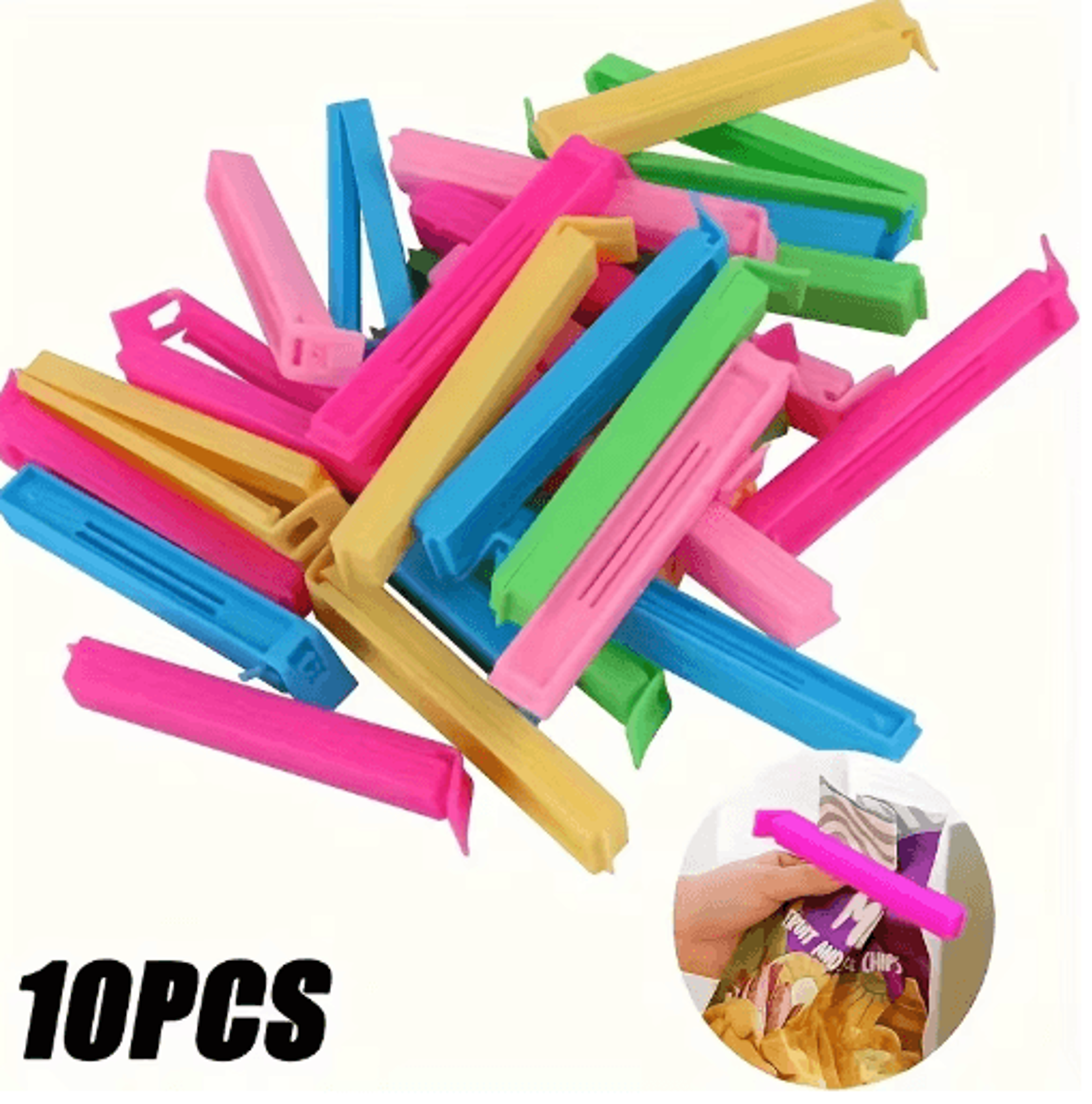 freshseal reusable food bag clips set airtight kitchen sealing clips for fresh food storage