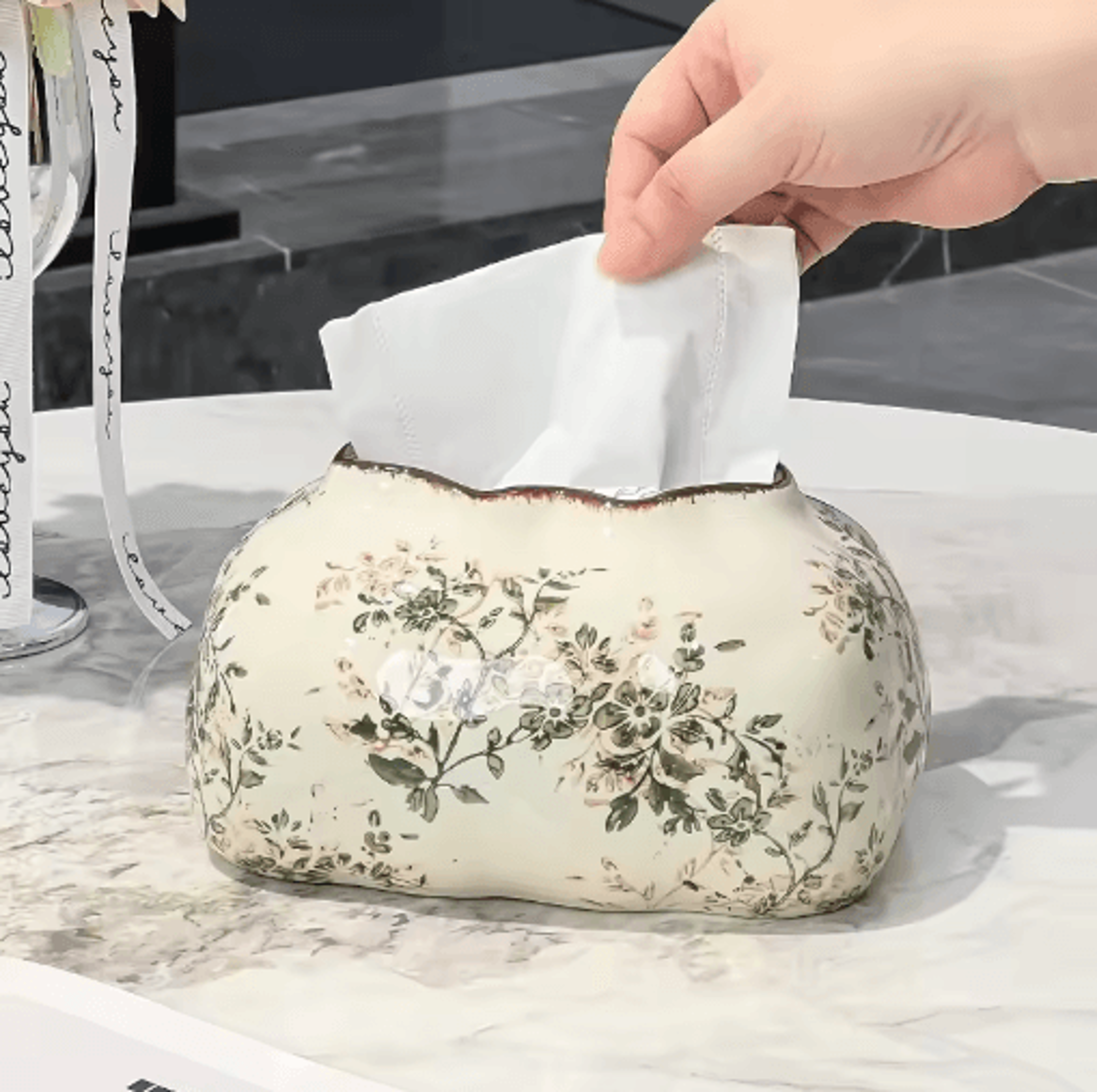 colorful nordic ceramic tissue box decorative napkin holder for home decor
