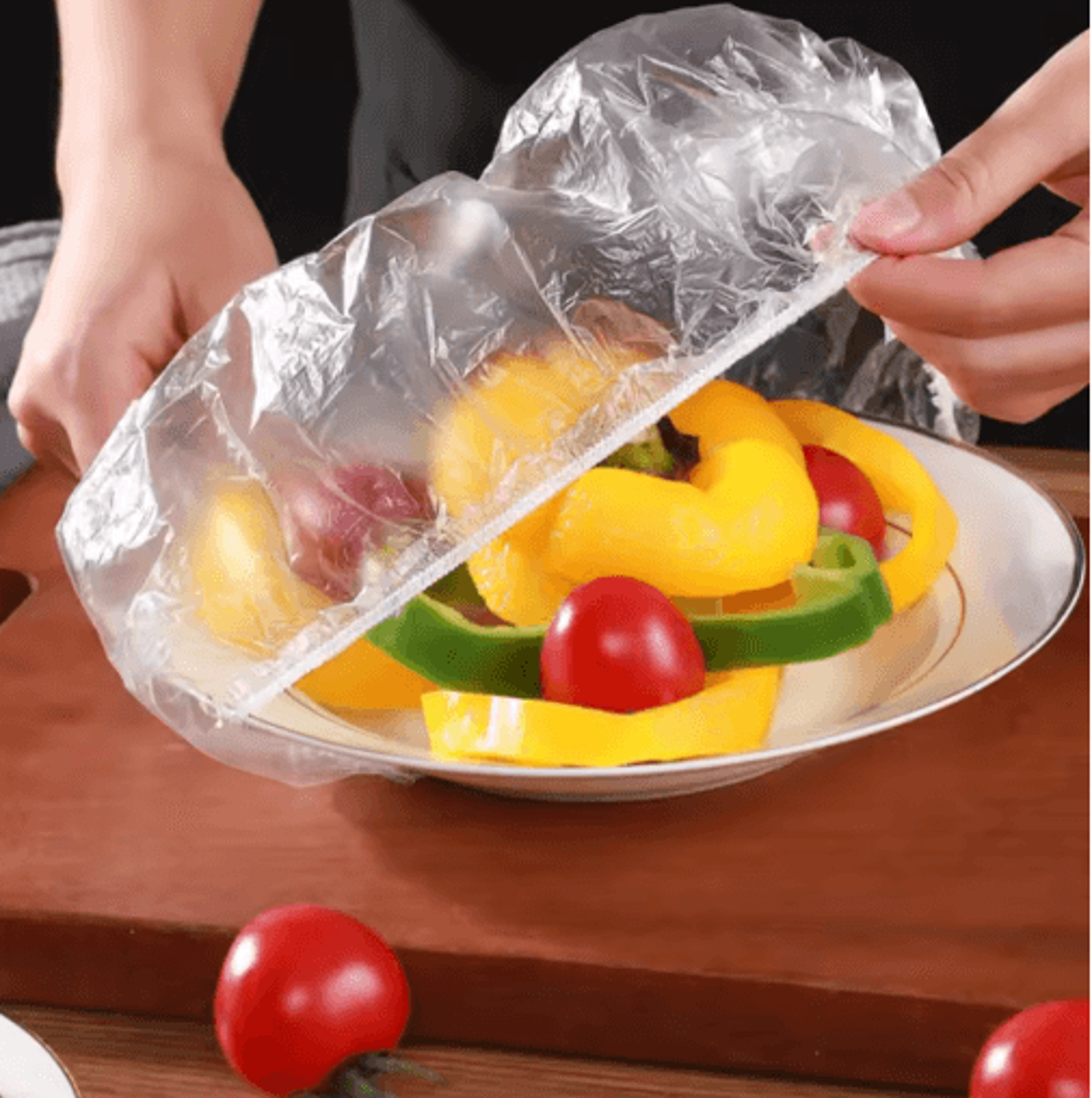 elastic food storage covers for bowls, plates & fresh food protection