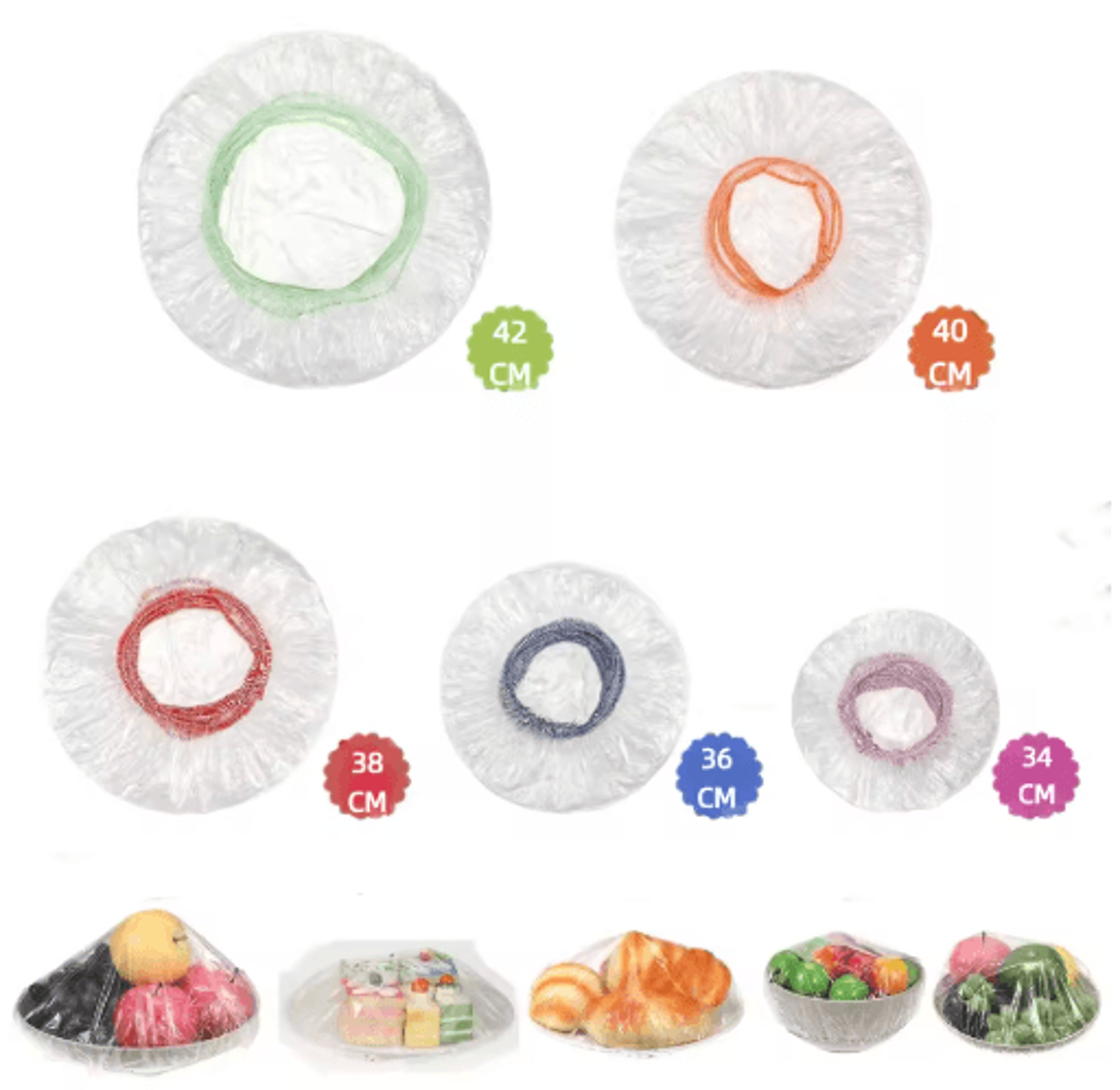 disposable elastic food covers – food grade fresh-keeping bowl covers