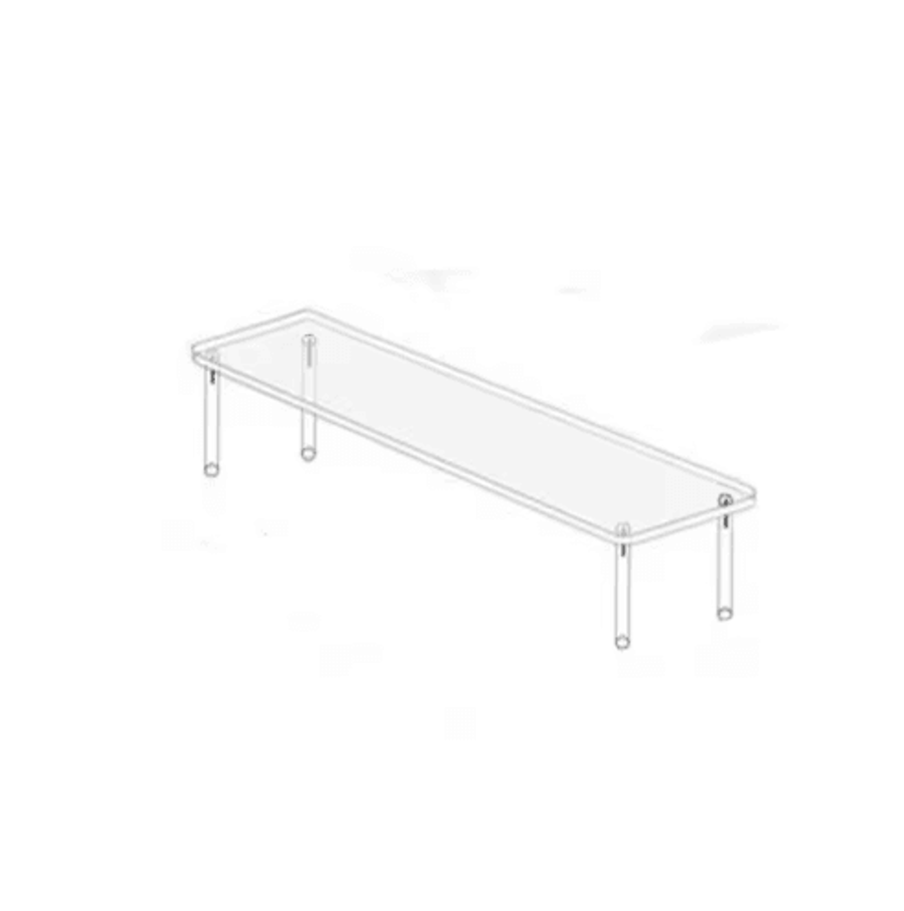 clear acrylic display stand – multi-tier figurine & makeup display shelf (20/30/40cm)