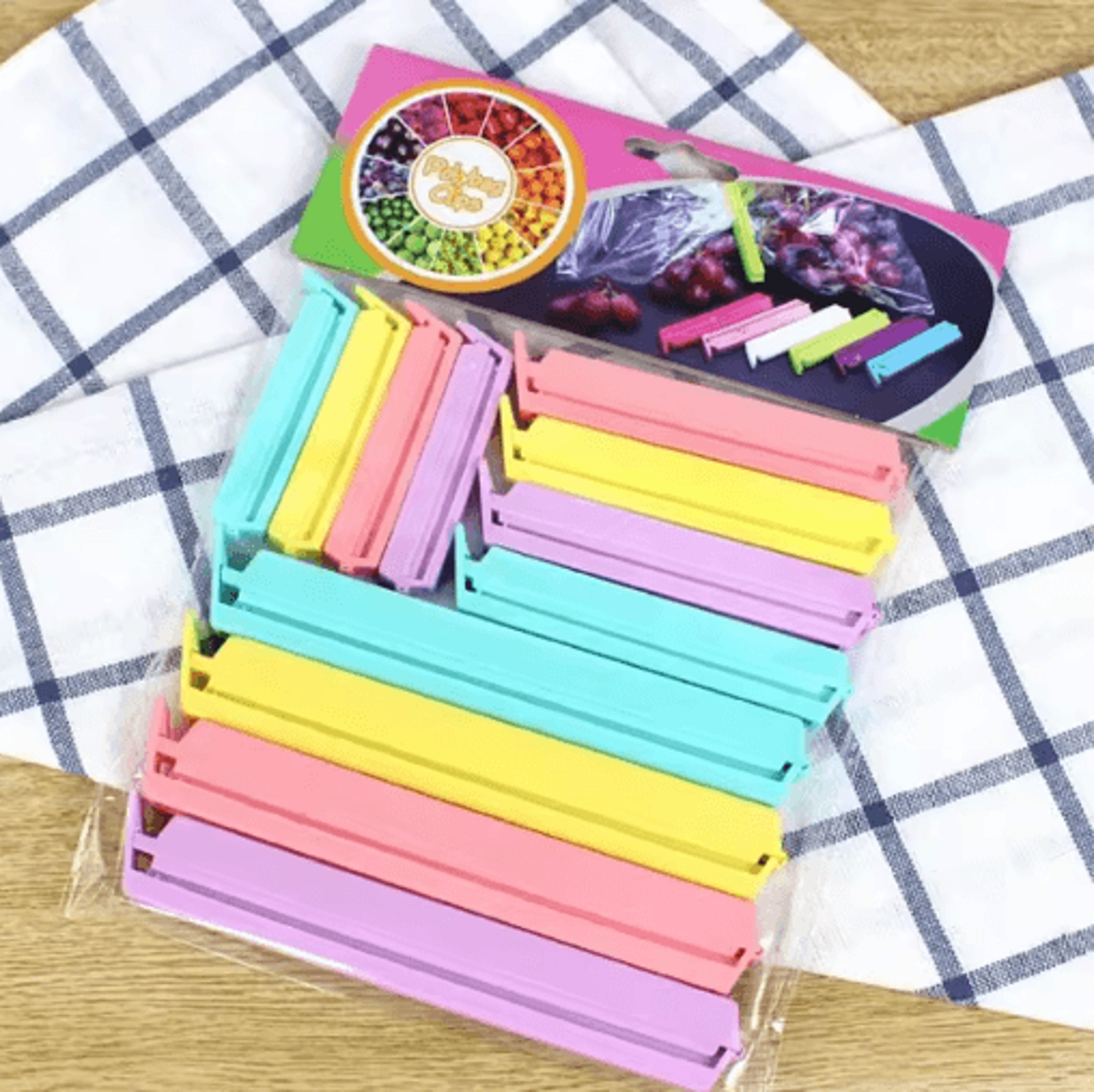 reusable food bag sealing clips – portable snack bag sealers for kitchen storage