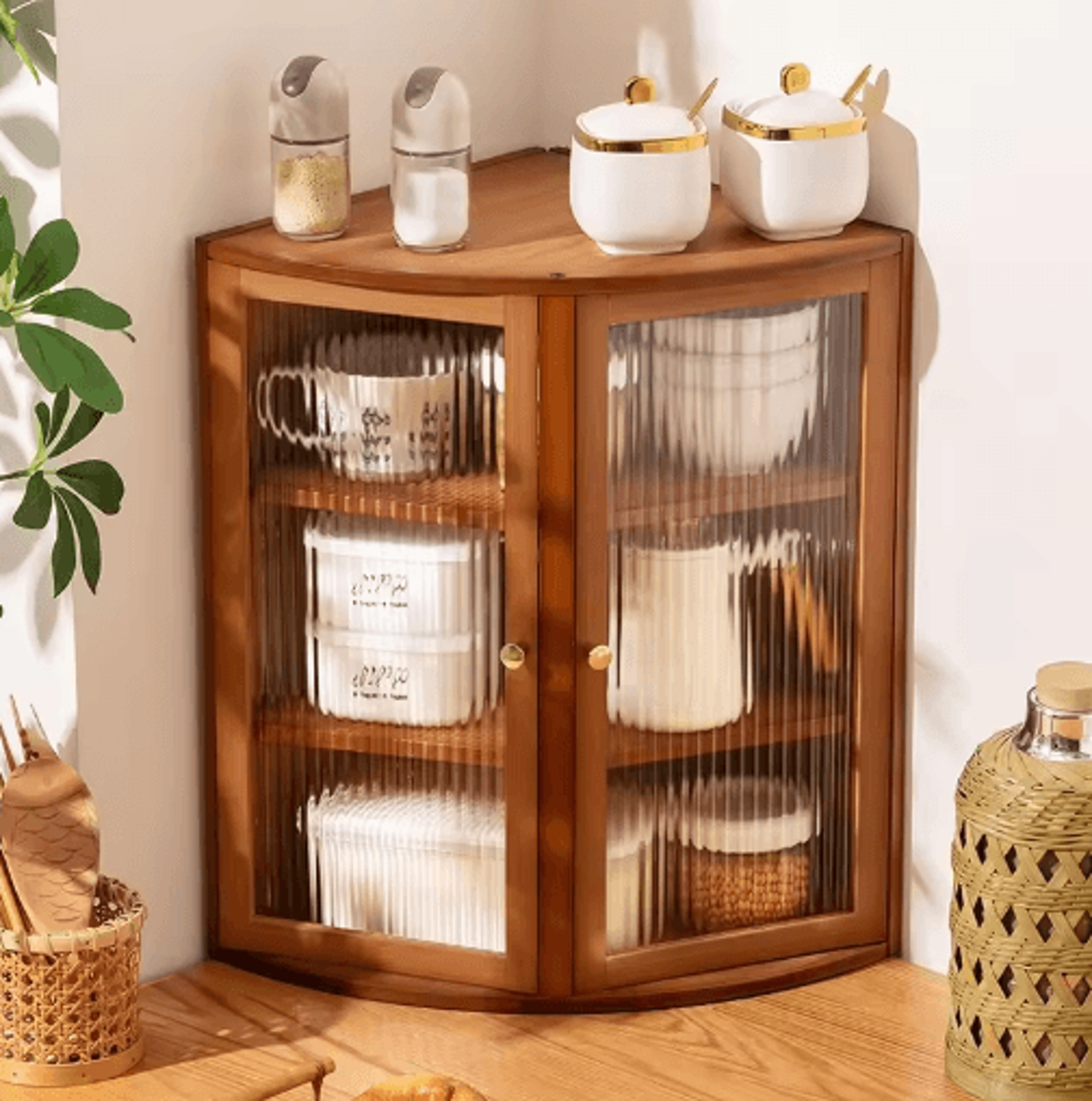 multi-level kitchen spice rack – countertop storage shelf & seasoning organizer