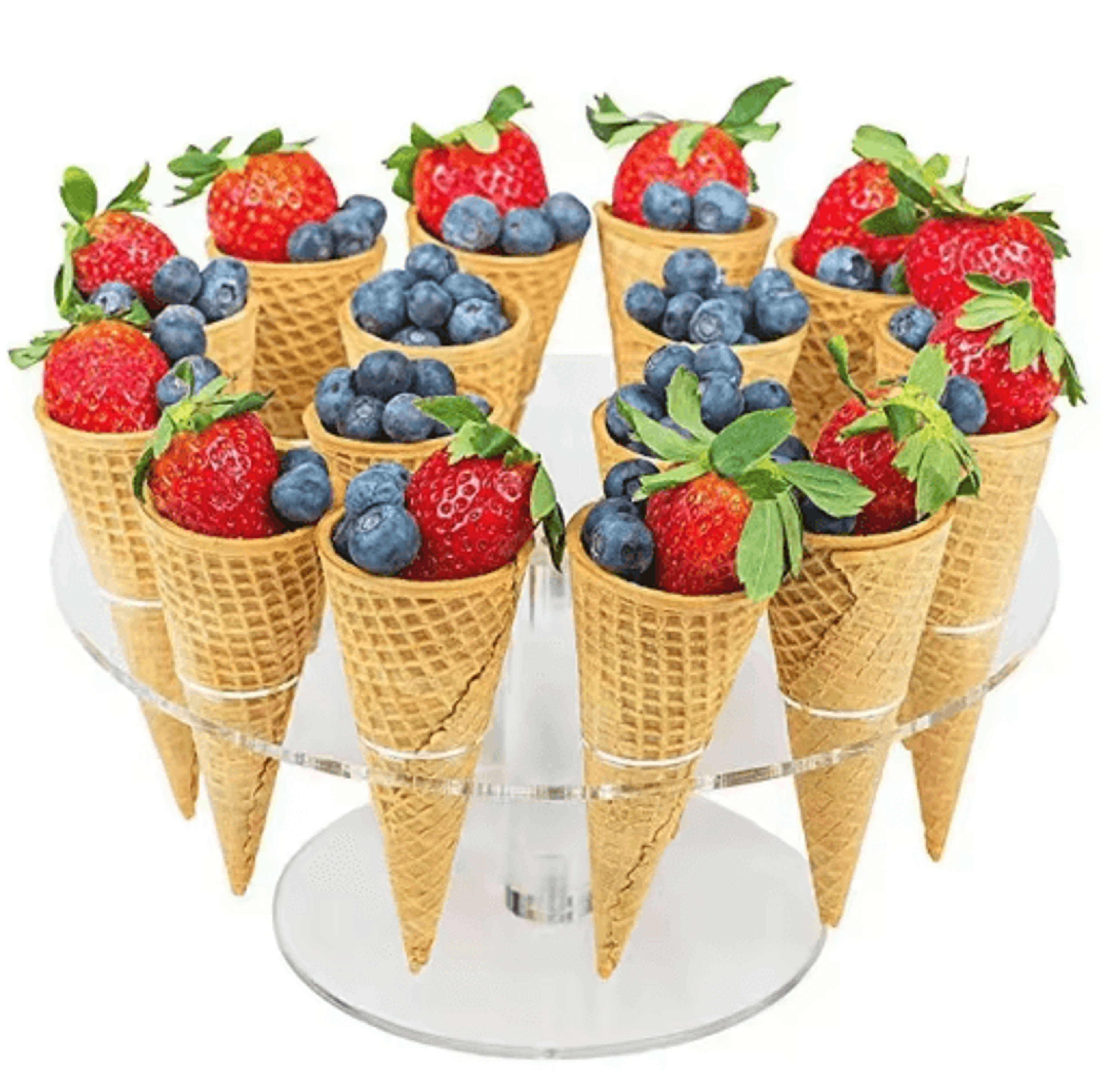 acrylic ice cream cone stand transparent dessert display rack with 4/6/16 holes for parties & events