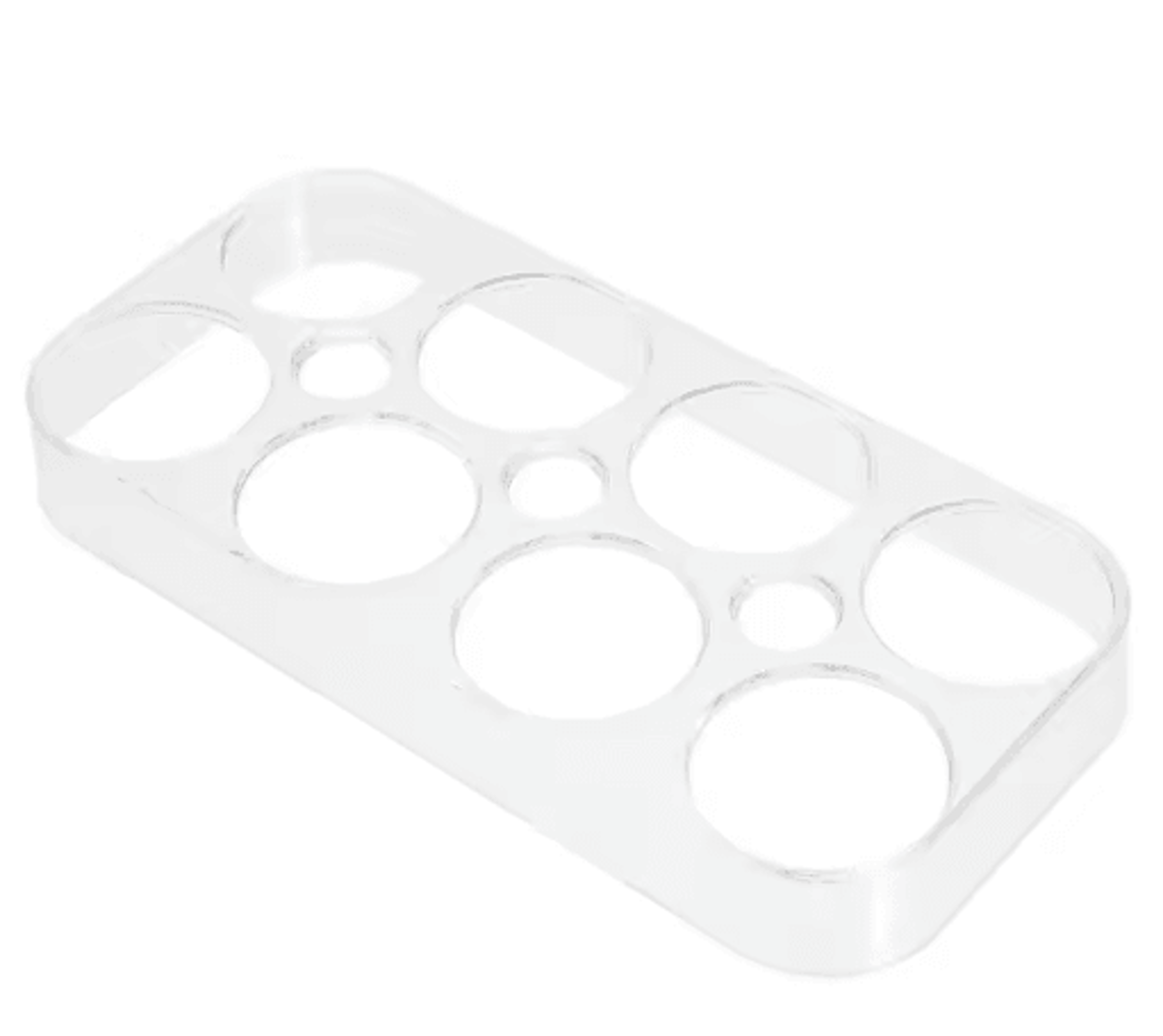 6/8 grid egg storage container – refrigerator egg holder tray with protective lid