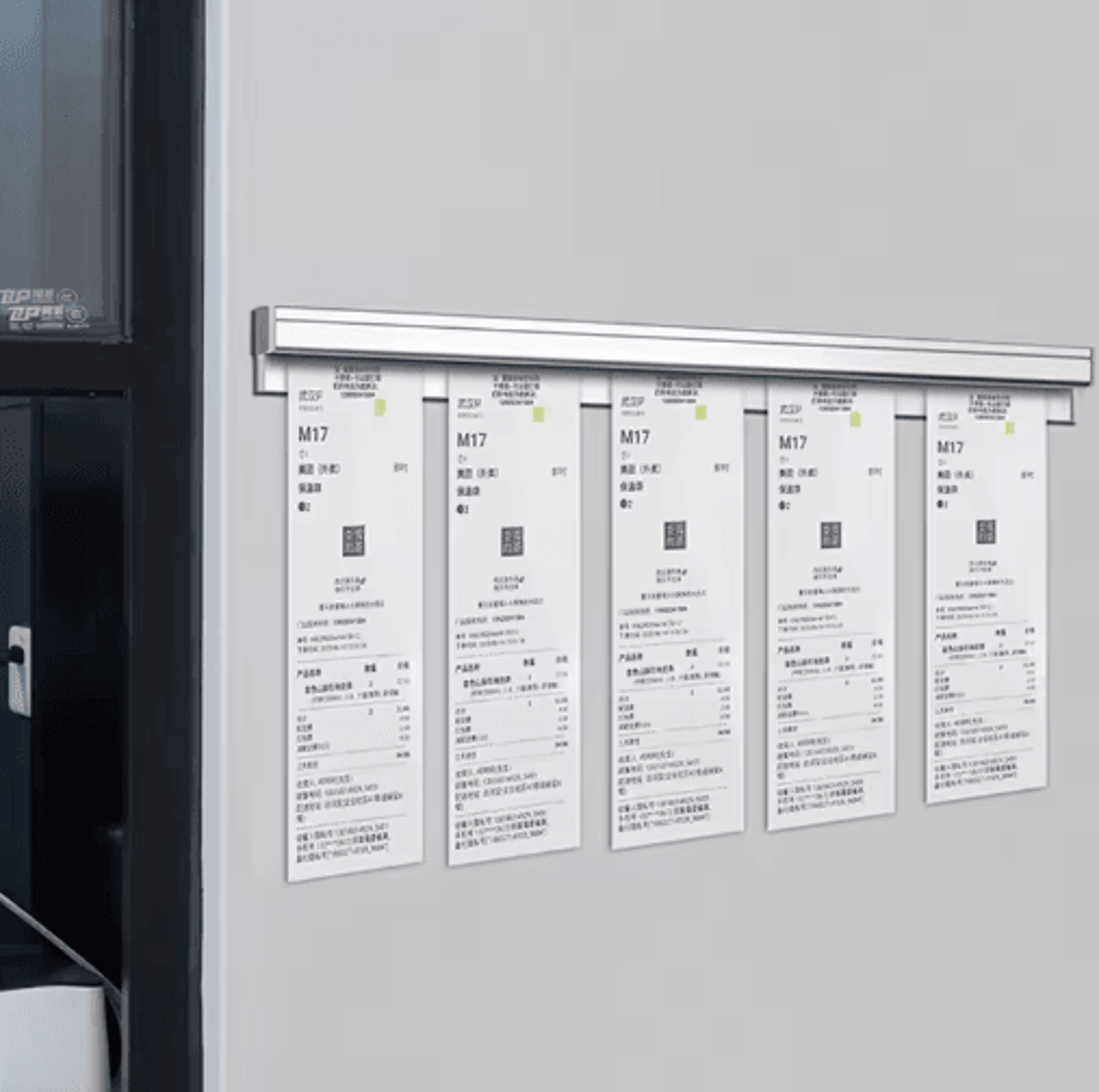 aluminum restaurant ticket holder – punch-free kitchen order organizer & menu ticket rail