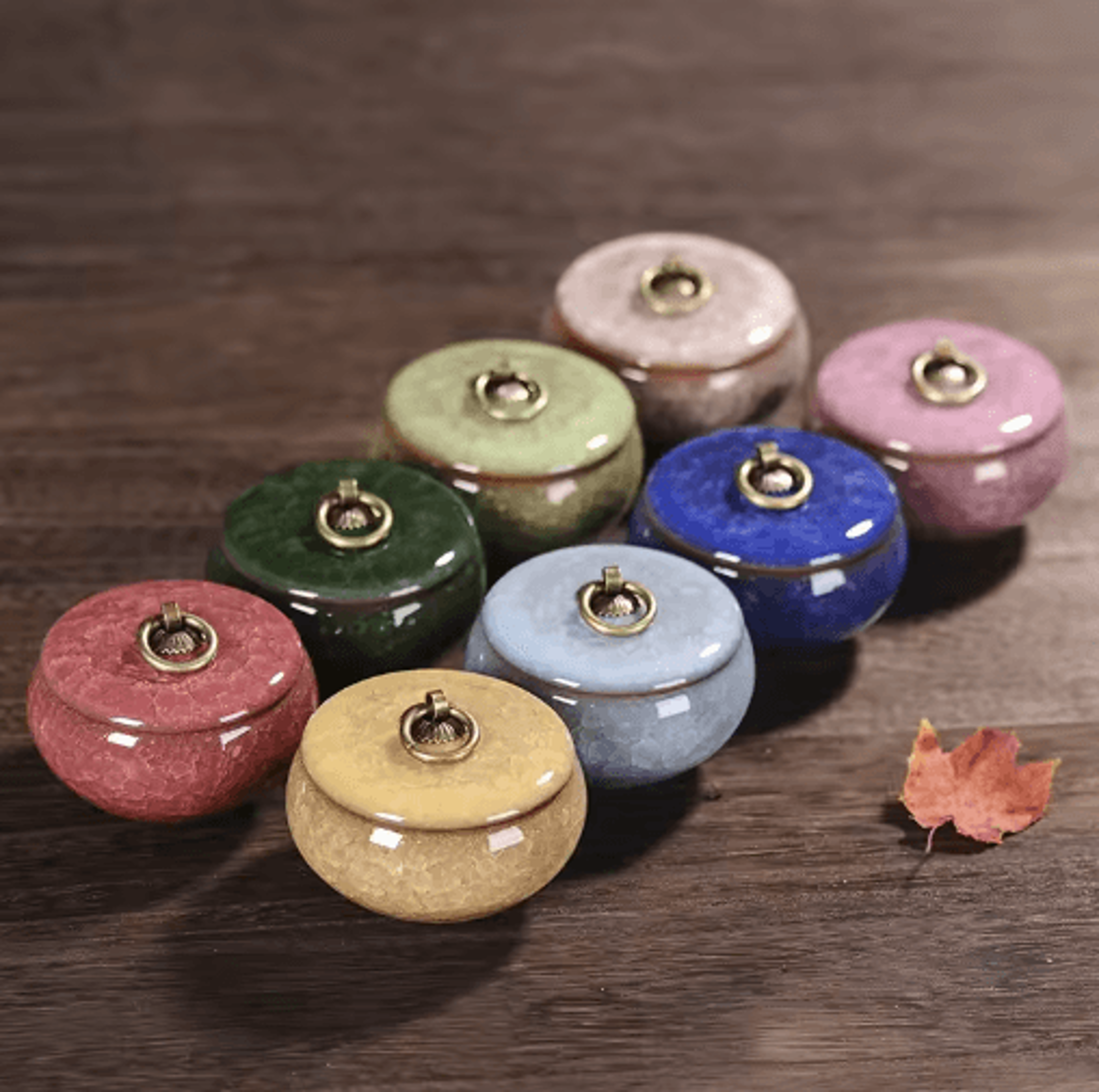 mini ceramic tea, coffee & sugar storage jar – decorative kitchen canister for fresh food storage