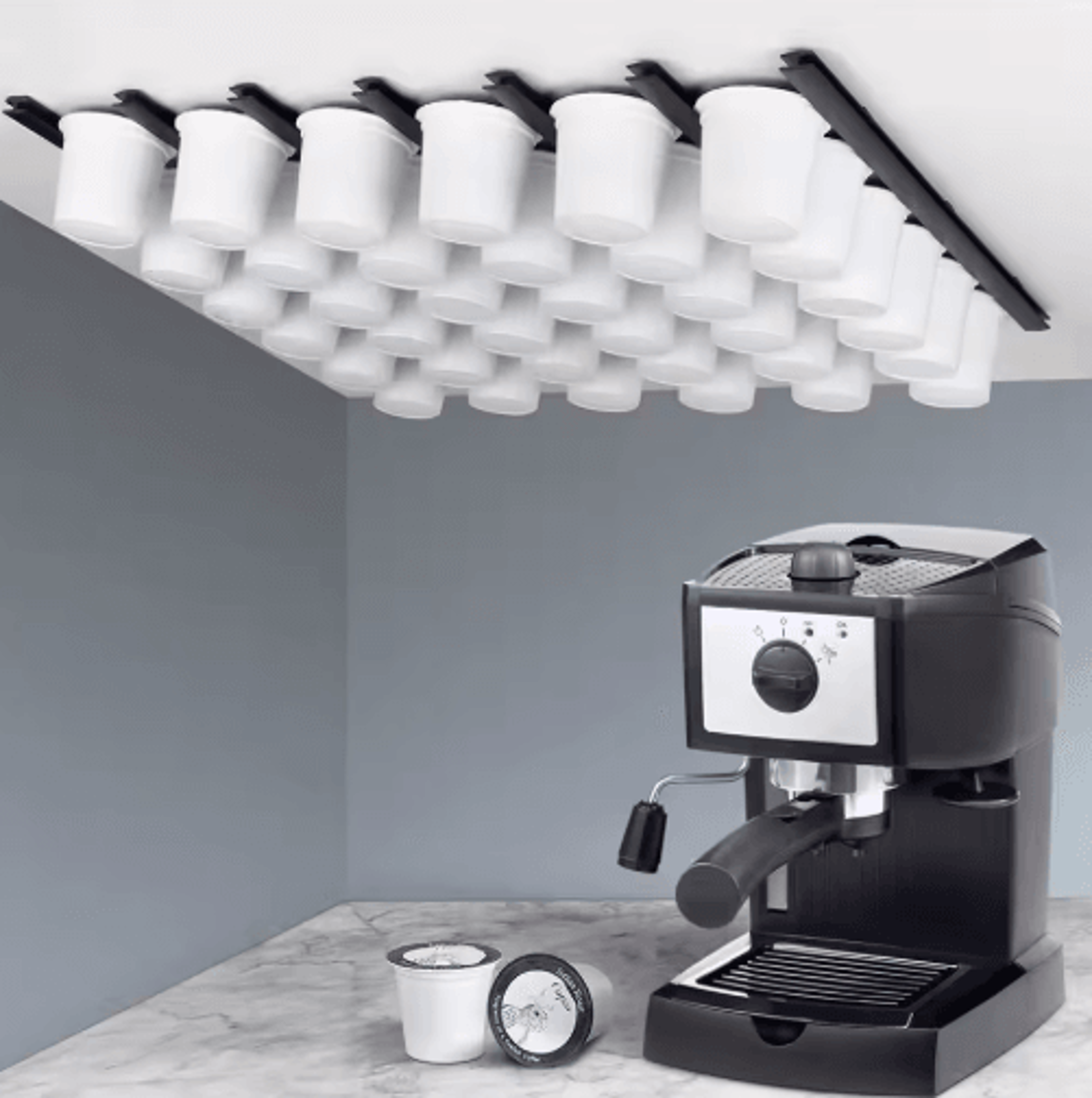 universal coffee capsule holder k-cup, nespresso, dolce gusto & vertuo pod storage rack