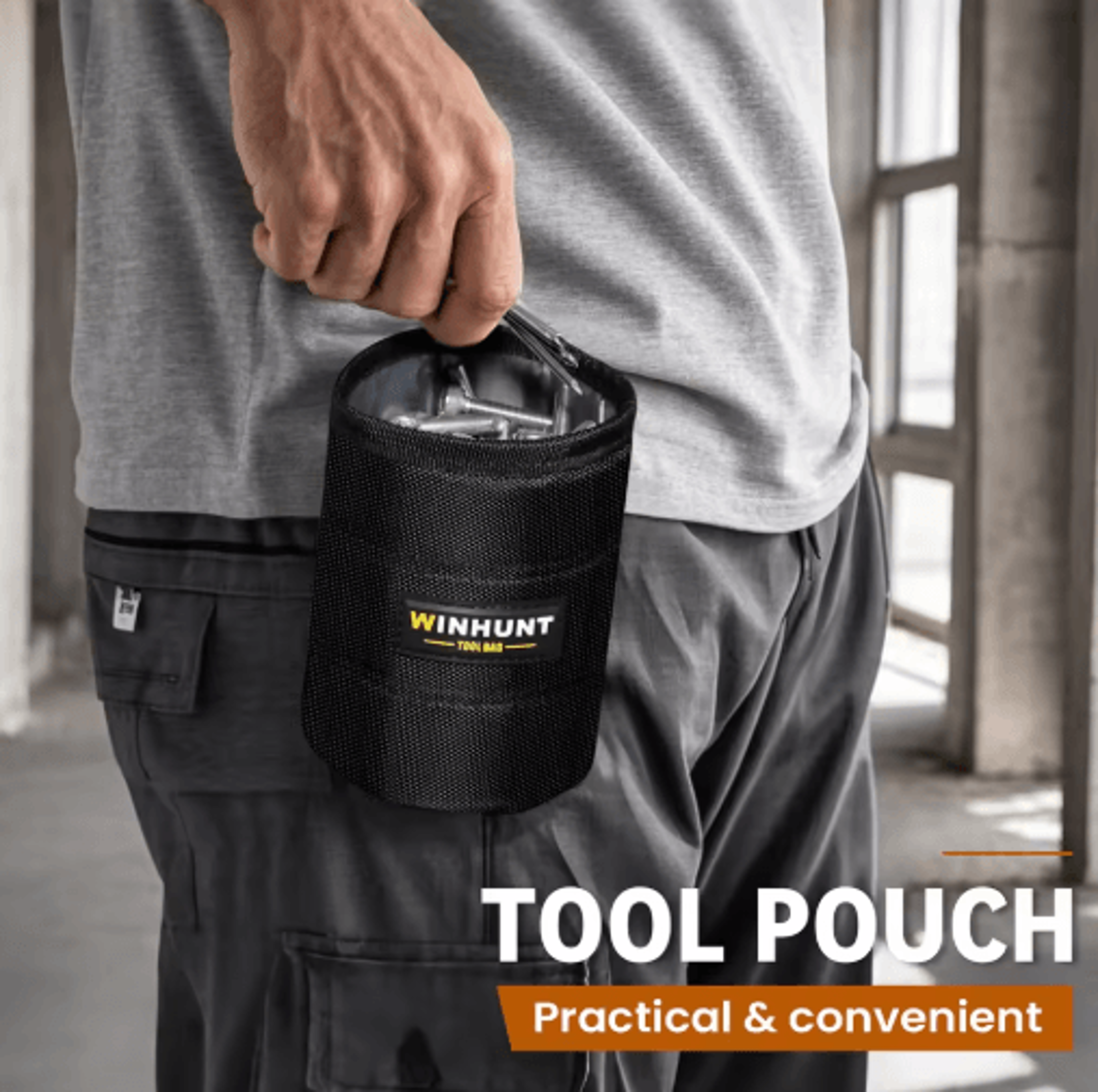 durable tool belt pouch – multi-functional screw & nail organizer for home repairs & diy projects