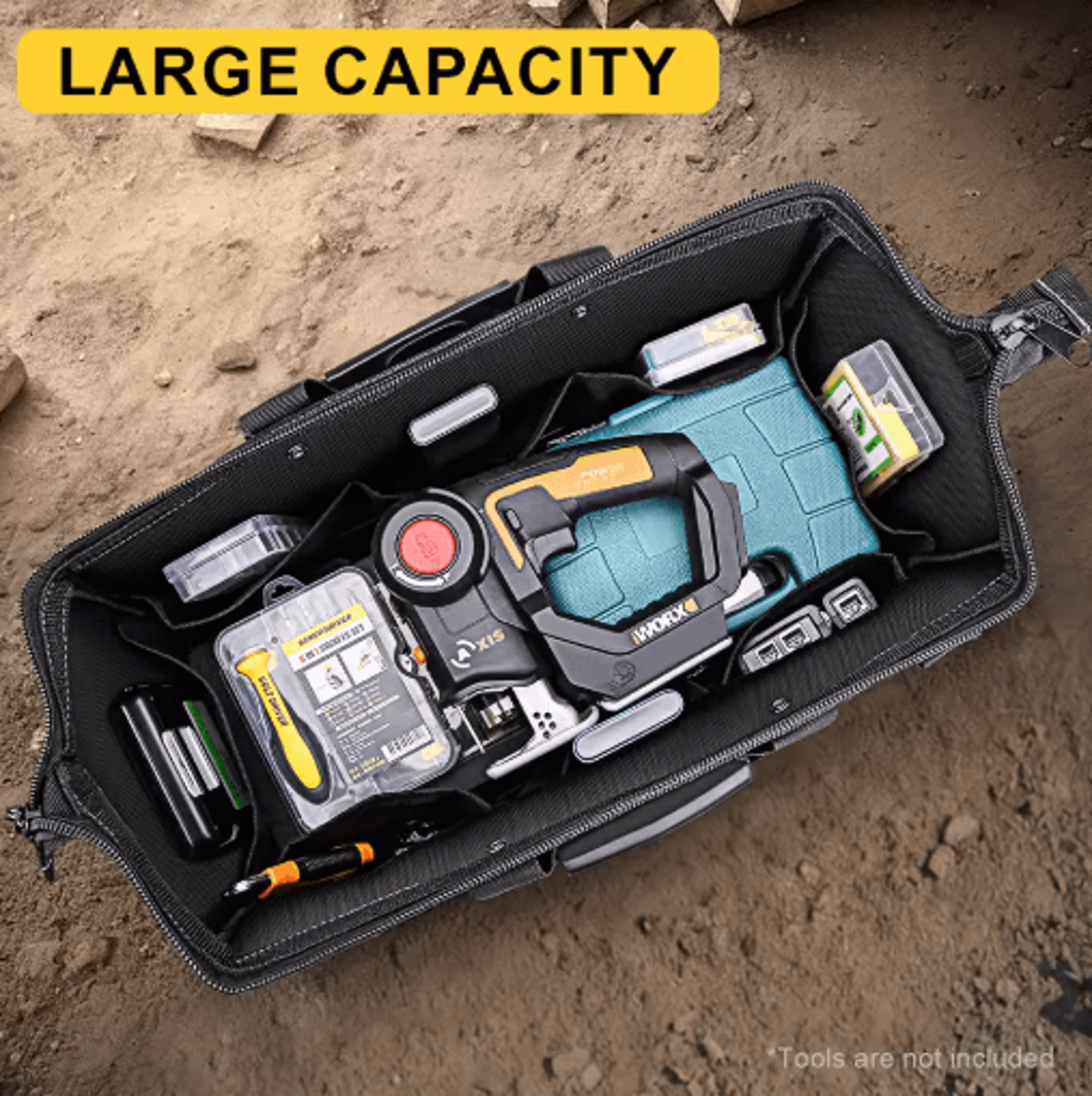 winhunt heavy-duty canvas electrician tool bag large capacity multi-functional tool organizer