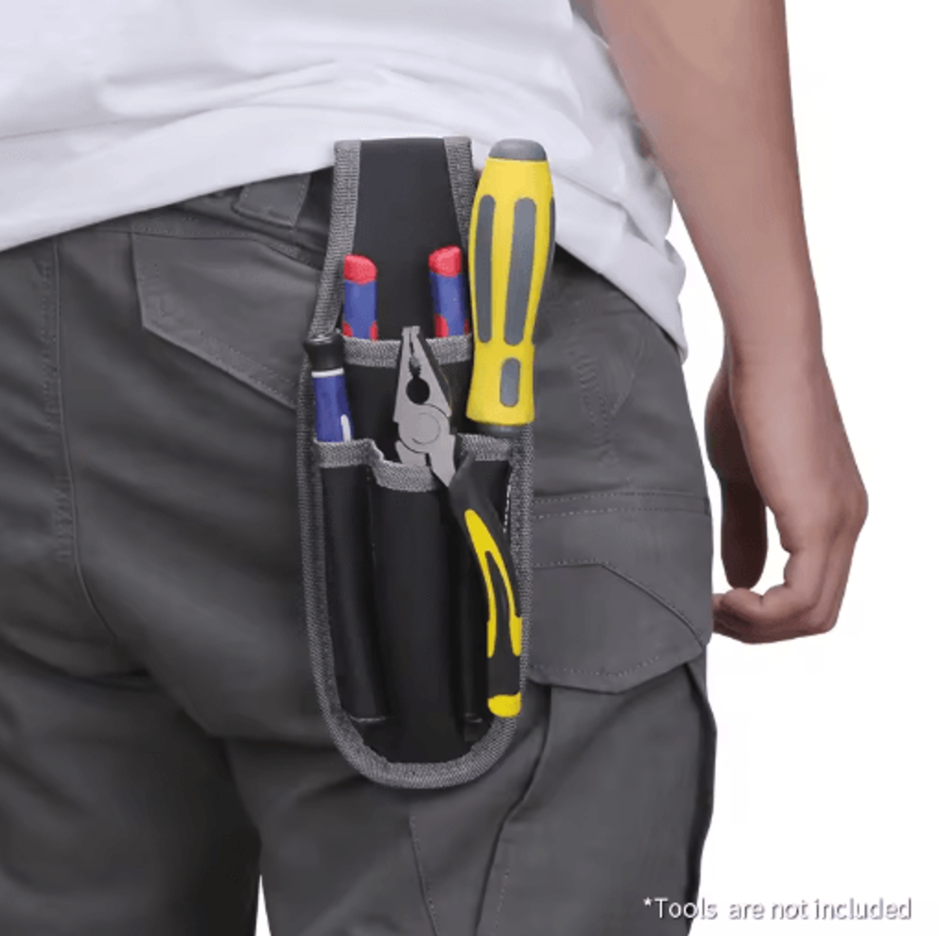 1pc durable electrician tool pouch multi-pocket tool organizer pouch for pliers, screwdrivers & essential hand tools