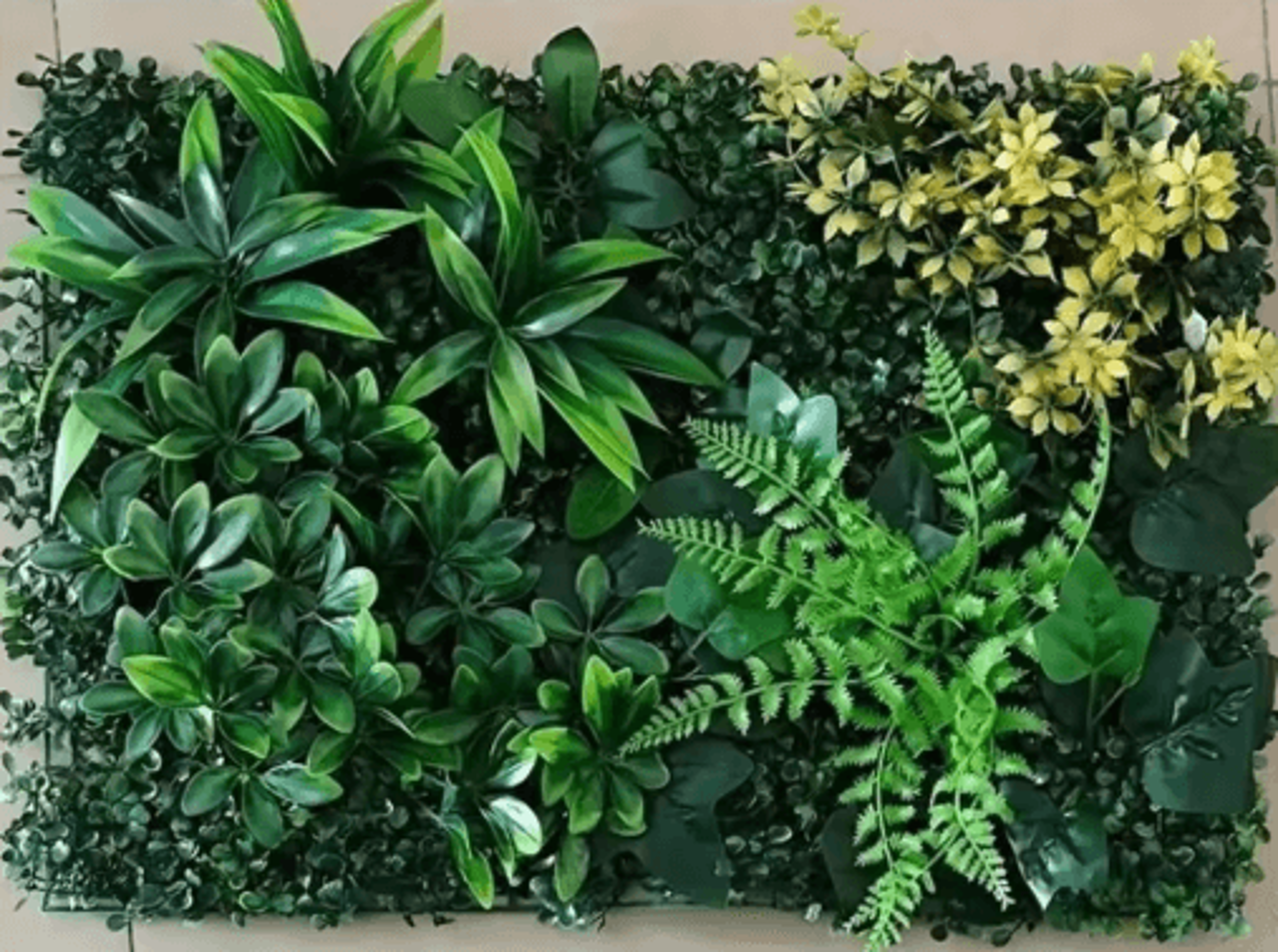 artificial green wall panels – realistic faux greenery wall for home, garden, patio & event decor