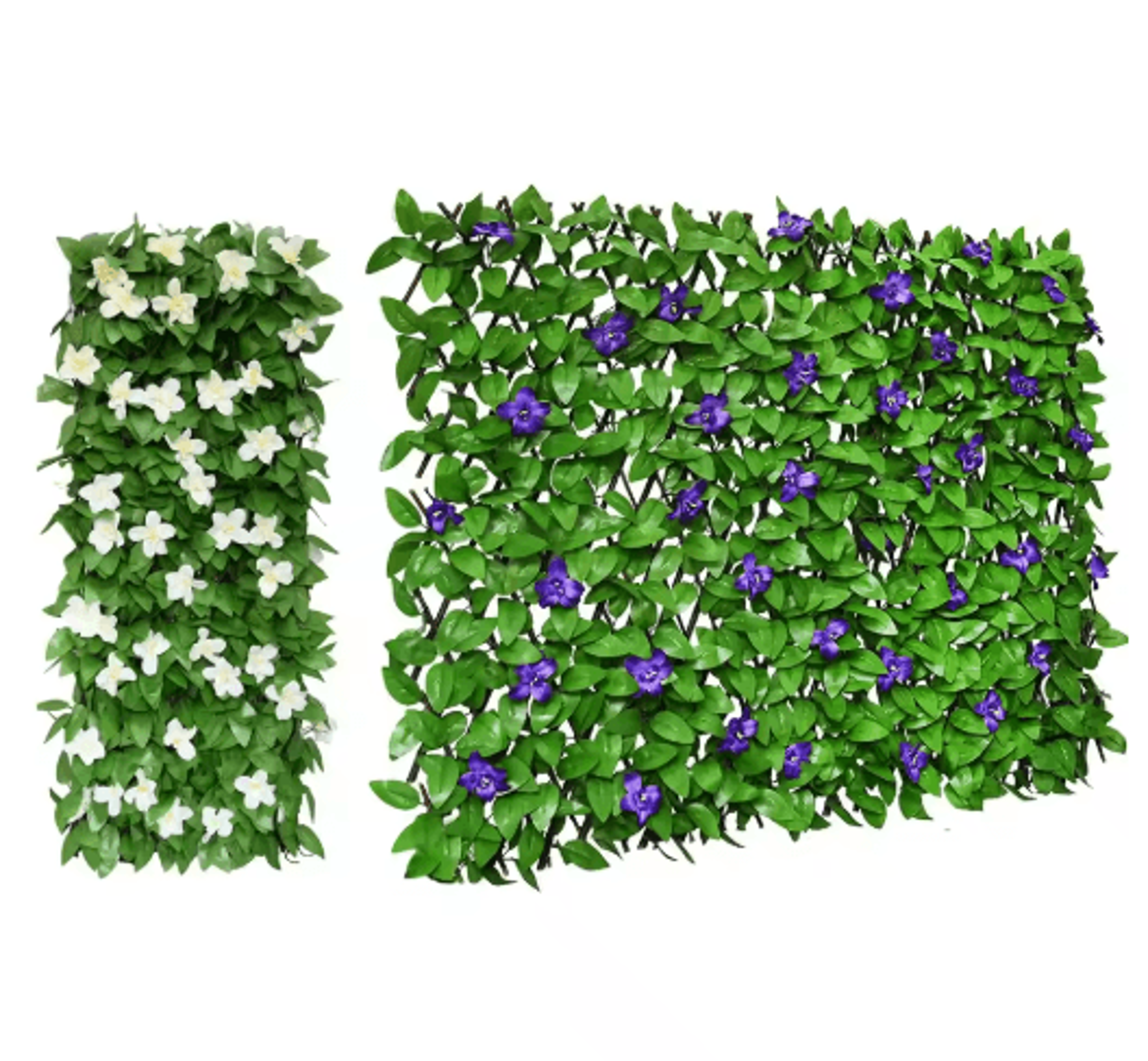 1pc expandable privacy screen – artificial ivy fence for balcony, garden & outdoor wall decor
