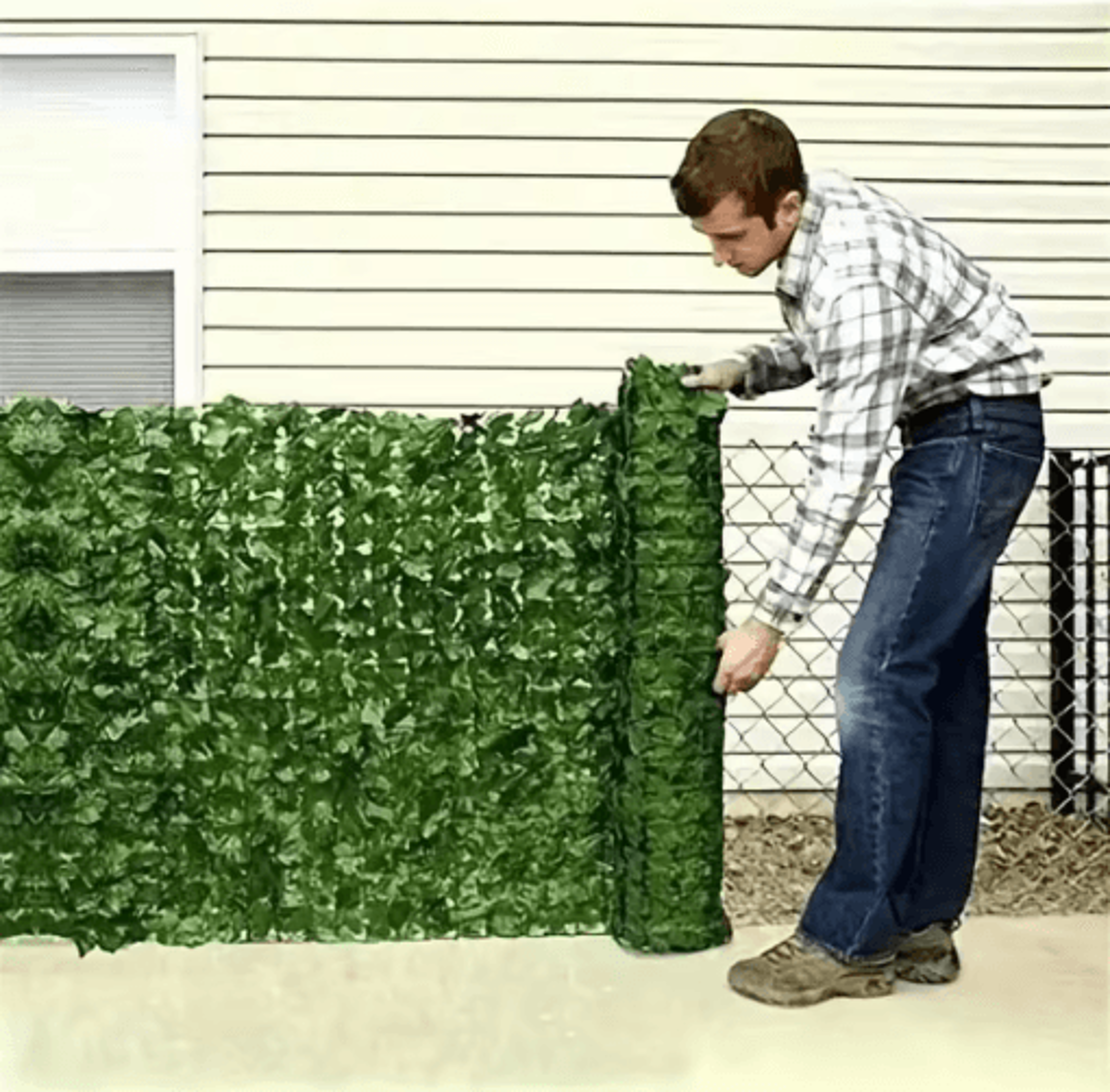 uv-resistant artificial ivy privacy fence – decorative privacy fence screen for patio, balcony, garden & indoor decor