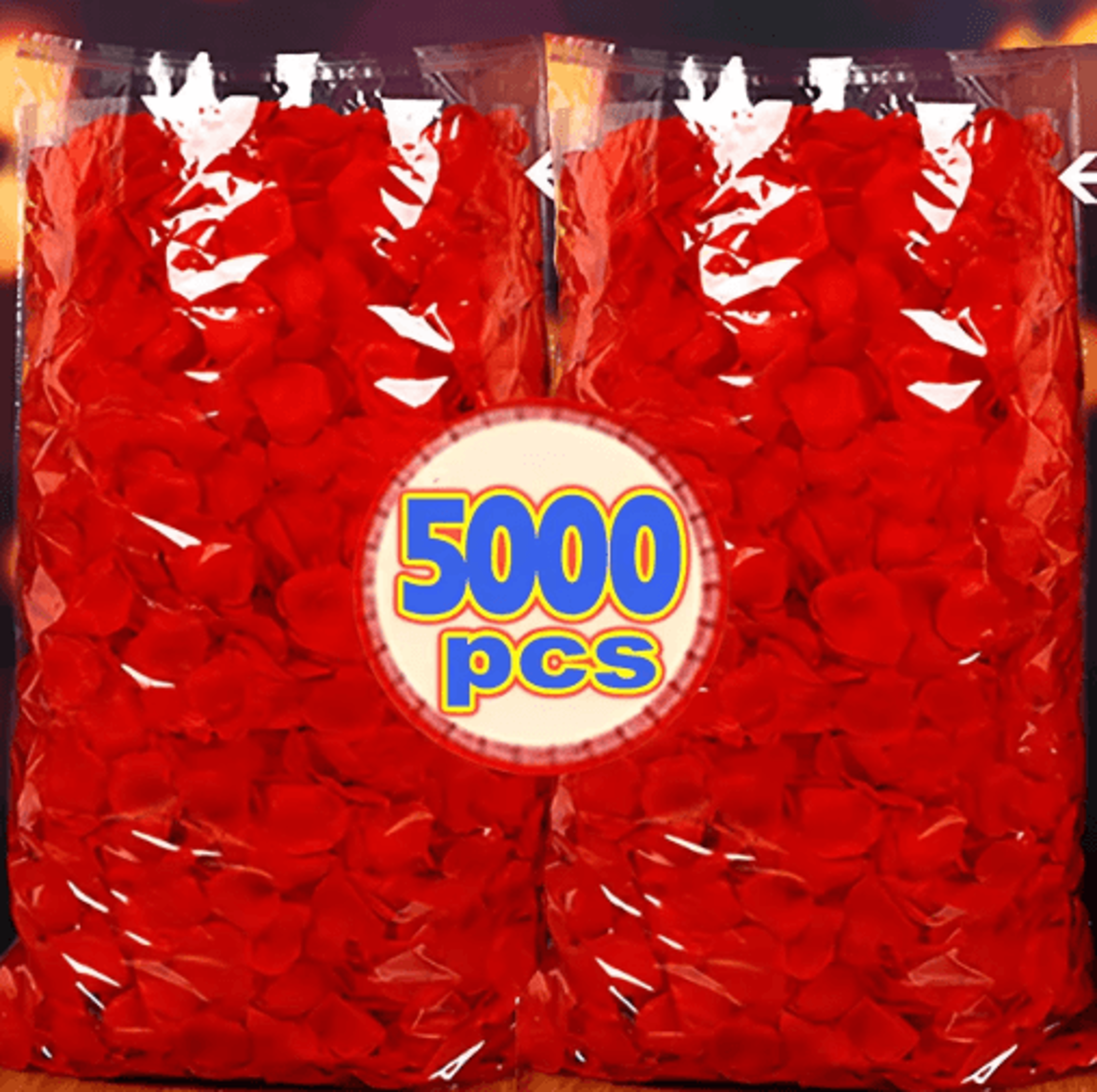 multicolor artificial rose petals – soft silk rose petals for valentines day, weddings & romantic party decorations