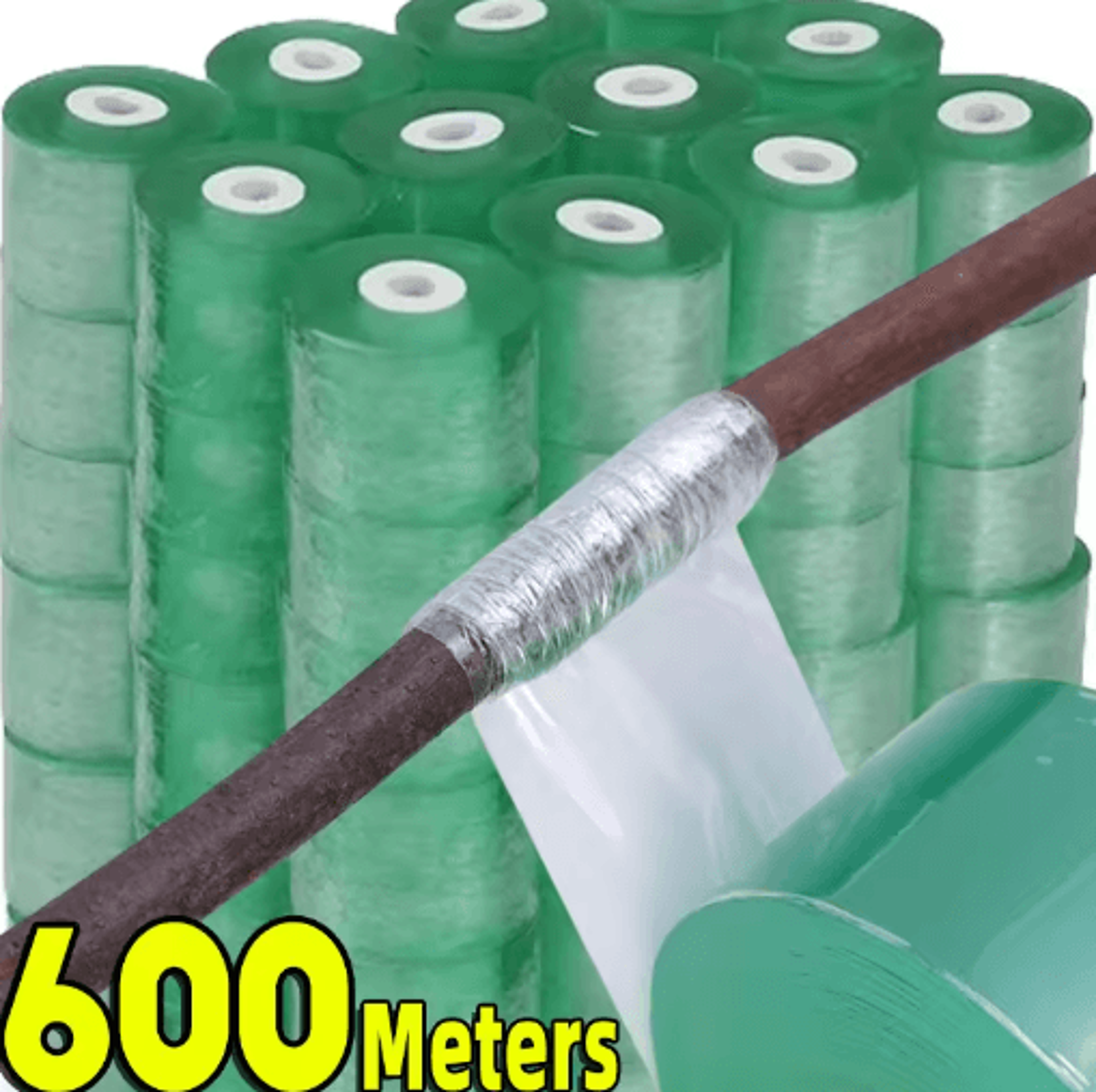 100m/600m pe grafting tape stretchable self-adhesive garden grafting tape for trees, seedlings & vine plants