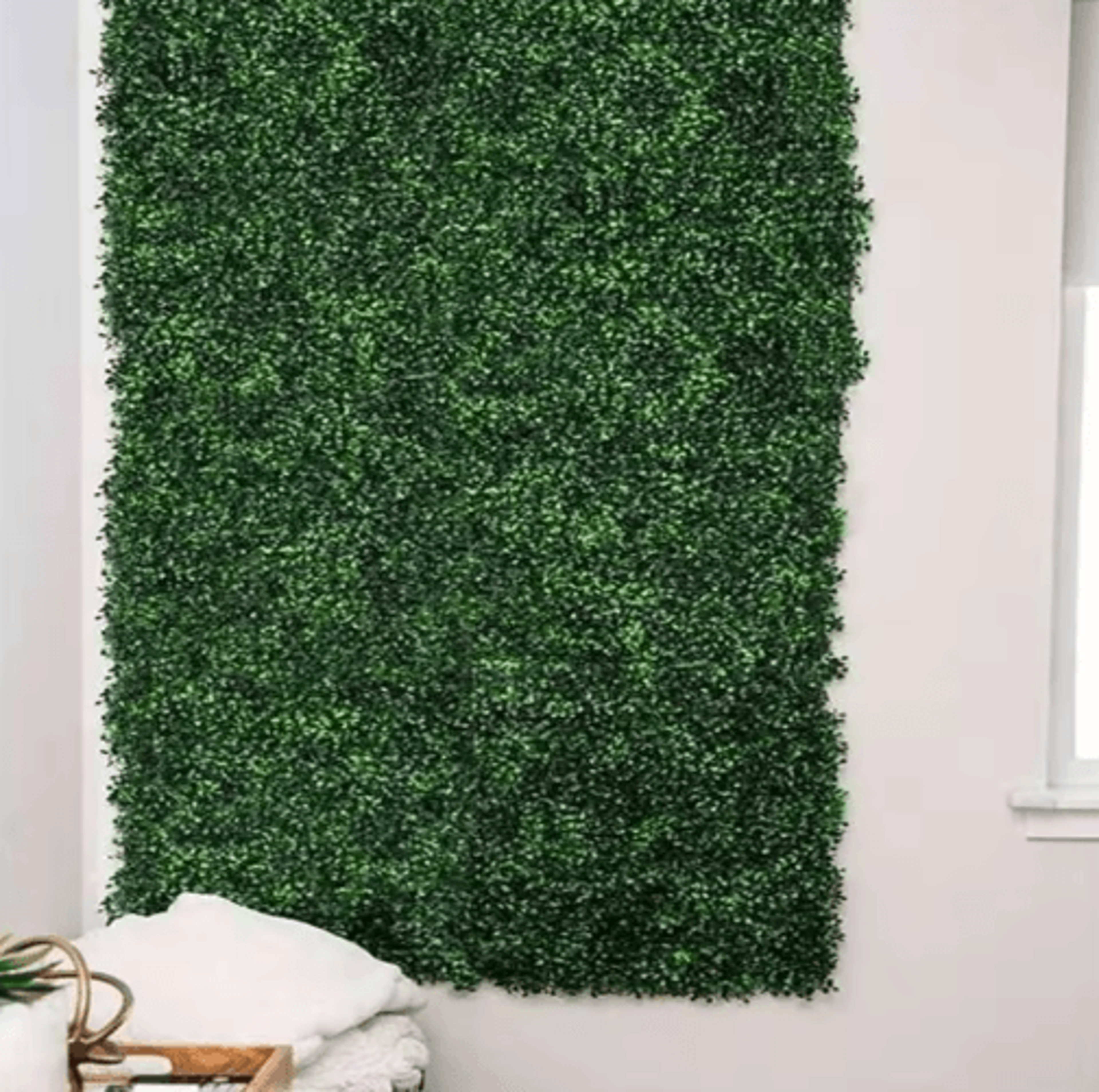 1pc artificial grass wall panel – uv-resistant privacy fence greenery for home, garden & wall decor