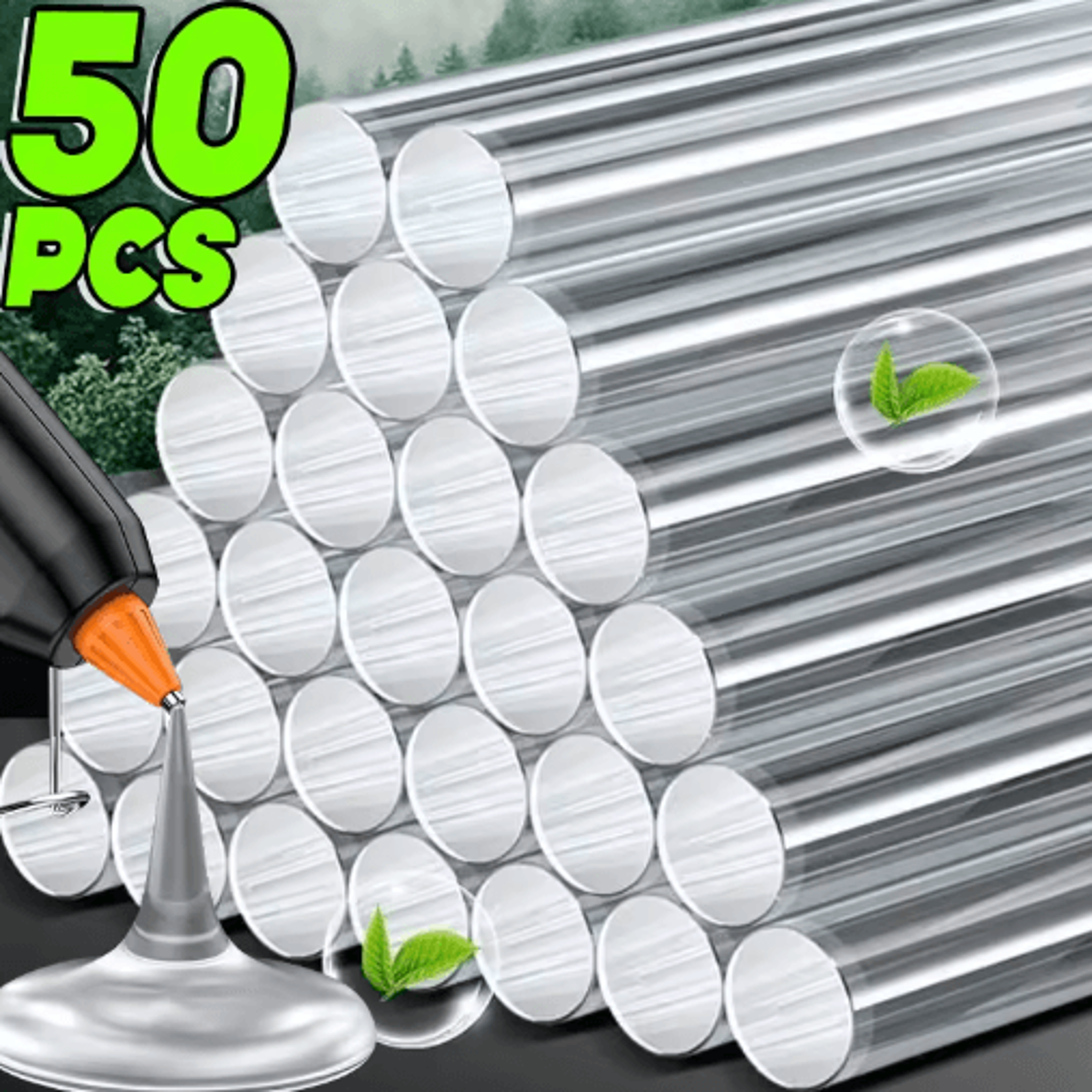 7mm to 11mm hot glue sticks – transparent hot melt glue sticks for glue guns, diy crafts & home repairs
