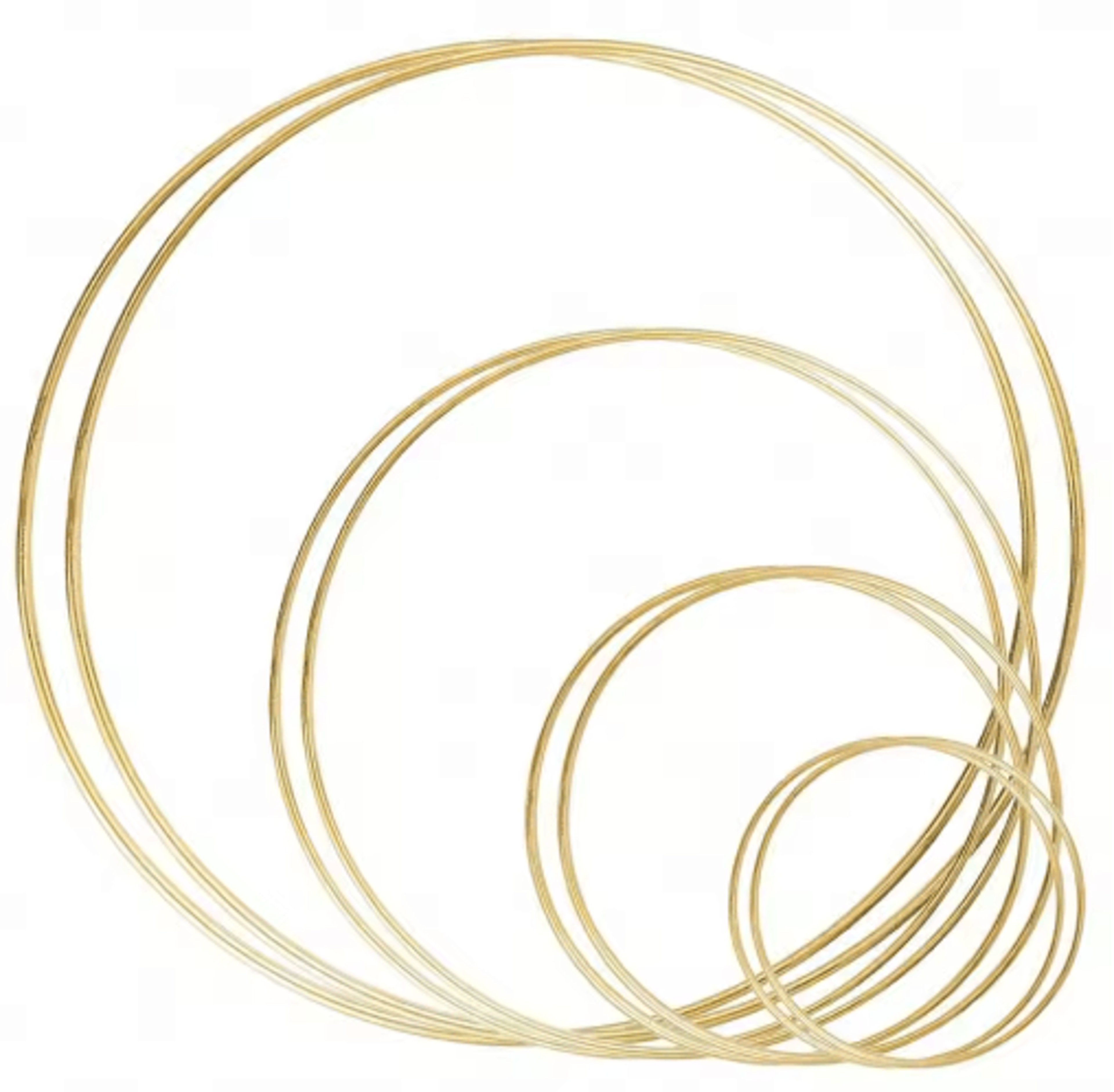 1/5/10pcs gold hoop rings – metal floral hoop wreath frames for diy wedding, dream catcher & wall hanging crafts
