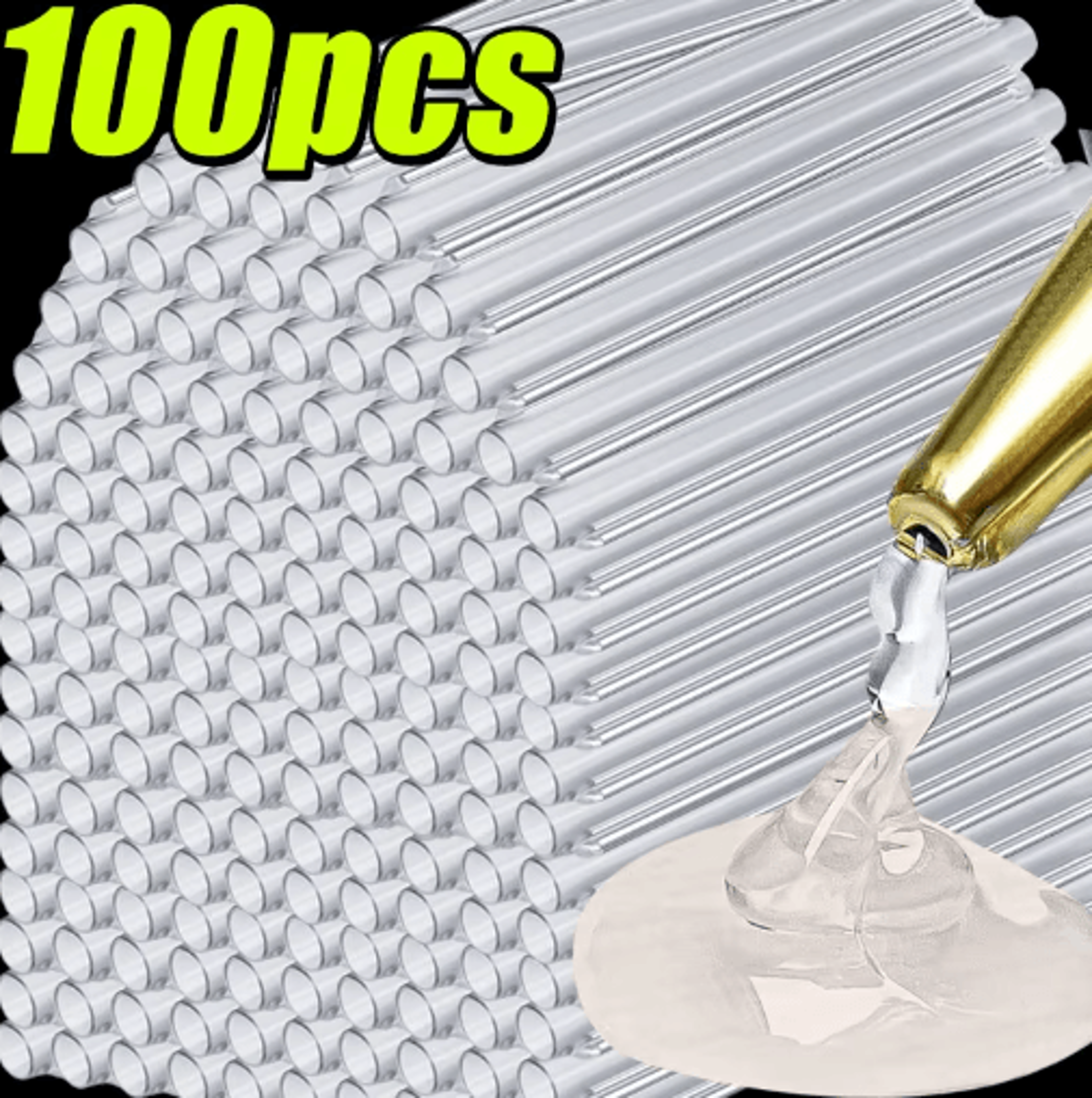 1/100pcs hot glue sticks – strong adhesive transparent glue sticks for electric glue guns, diy crafts & repairs
