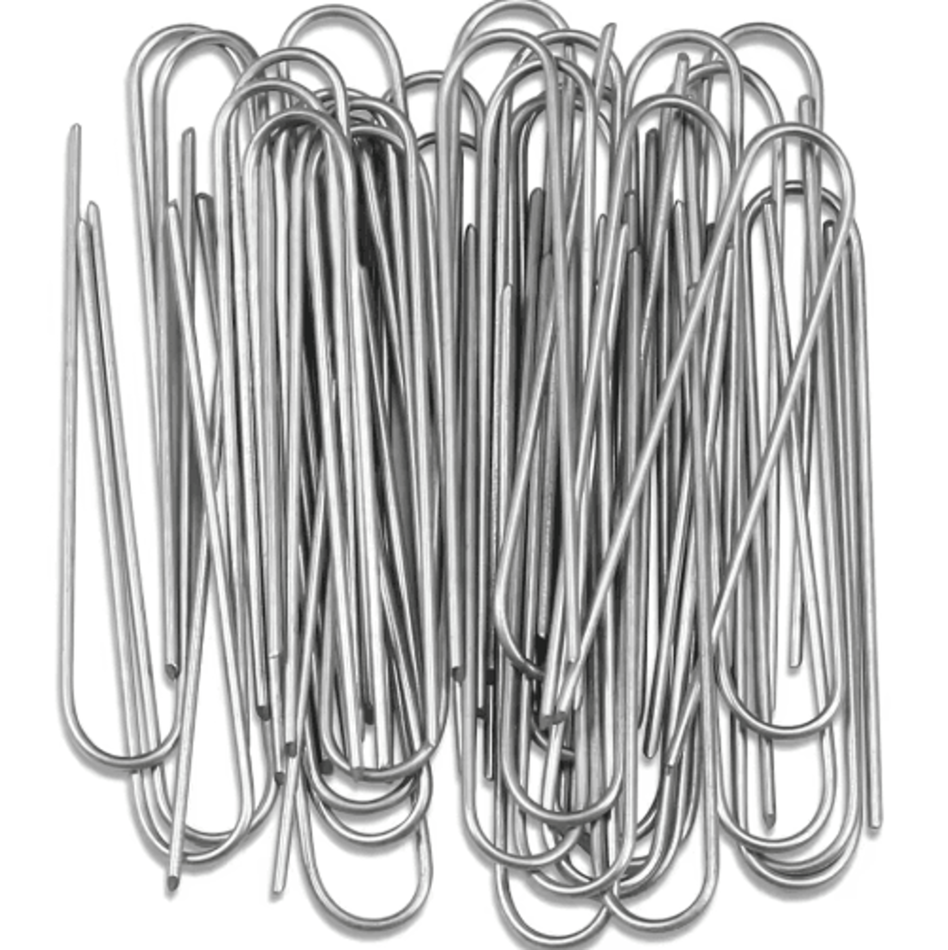 heavy-duty galvanized u-shaped garden staples – landscape stakes for sod, weed barrier & ground anchoring