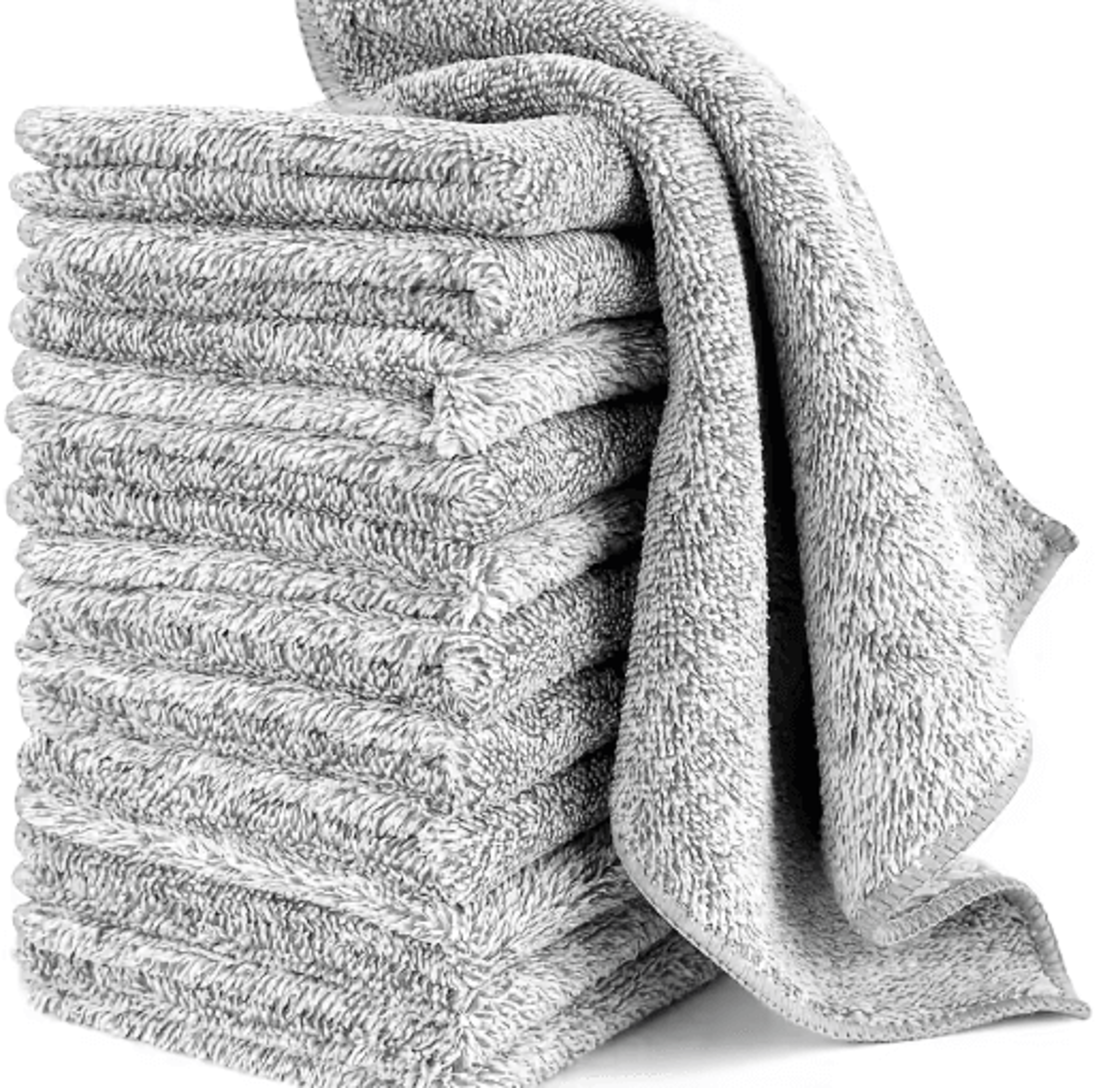 bamboo charcoal microfiber cleaning cloths – super absorbent kitchen dishcloths (1–100pcs)