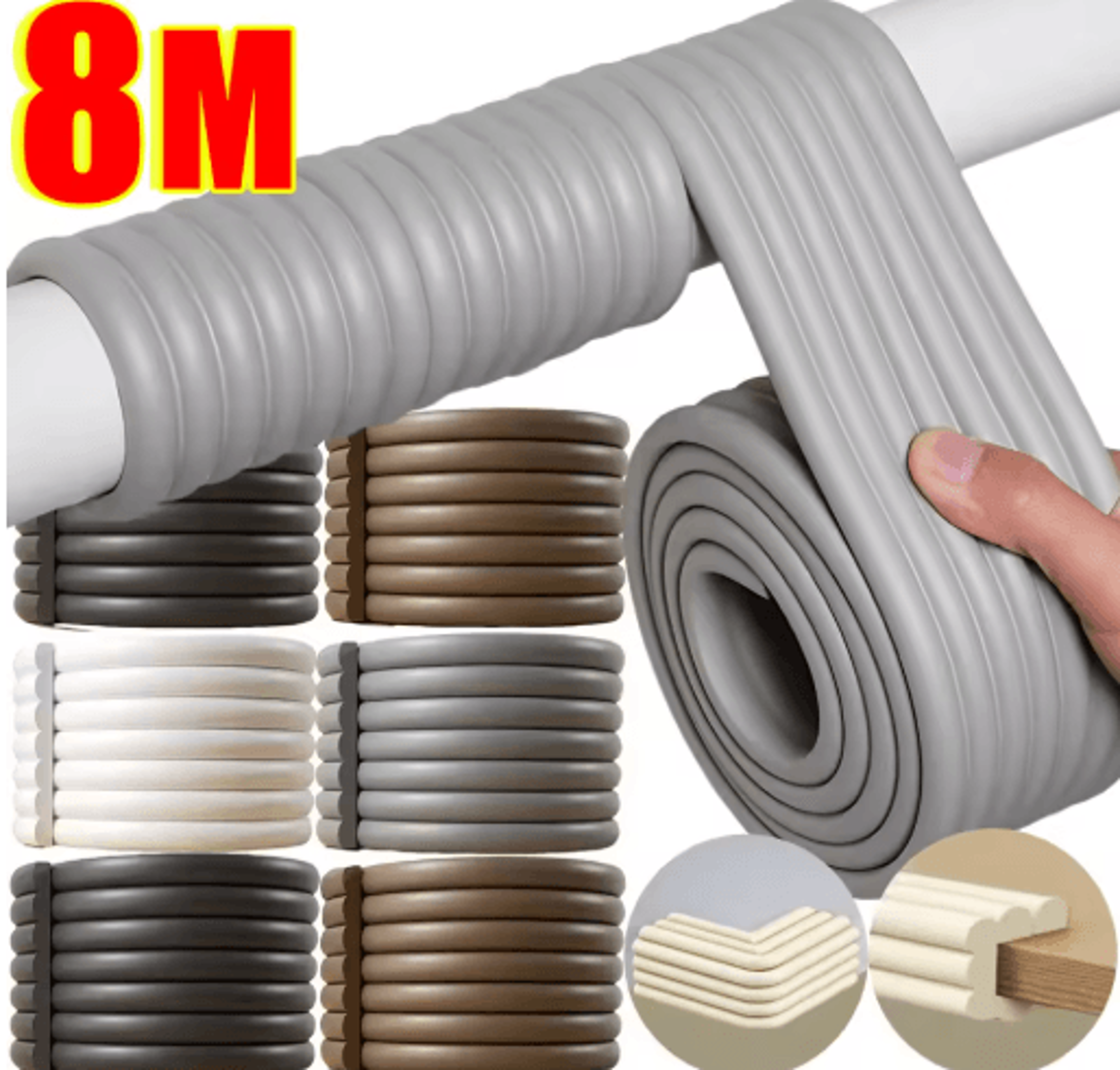 self-adhesive pipe insulation foam strip – thick thermal wrap for water pipes, freeze protection & impact resistance