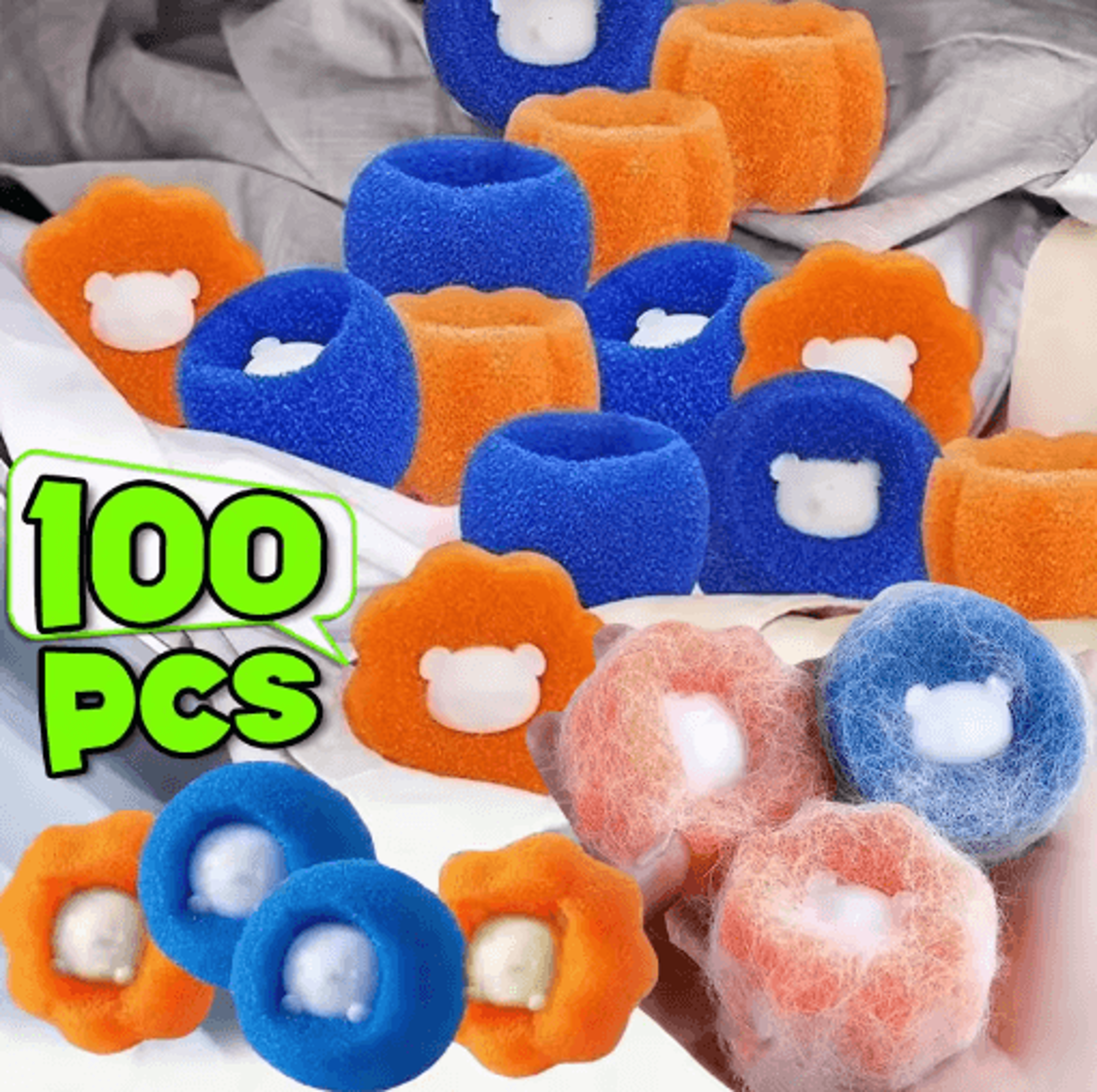 reusable pet hair remover laundry ball – magic hair catcher for washing machines