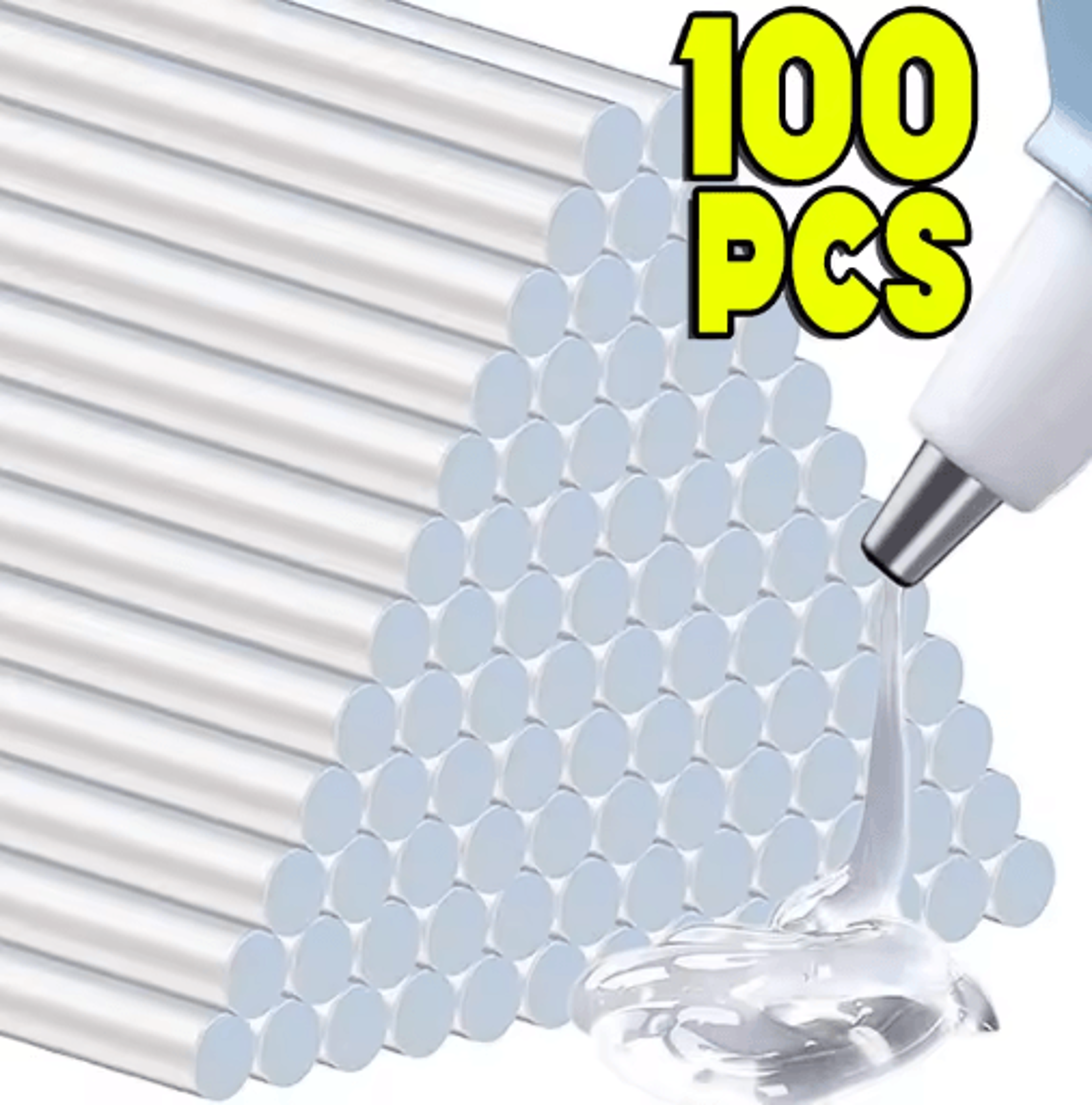 transparent hot melt glue sticks – strong adhesive glue gun refills for diy crafts & repair