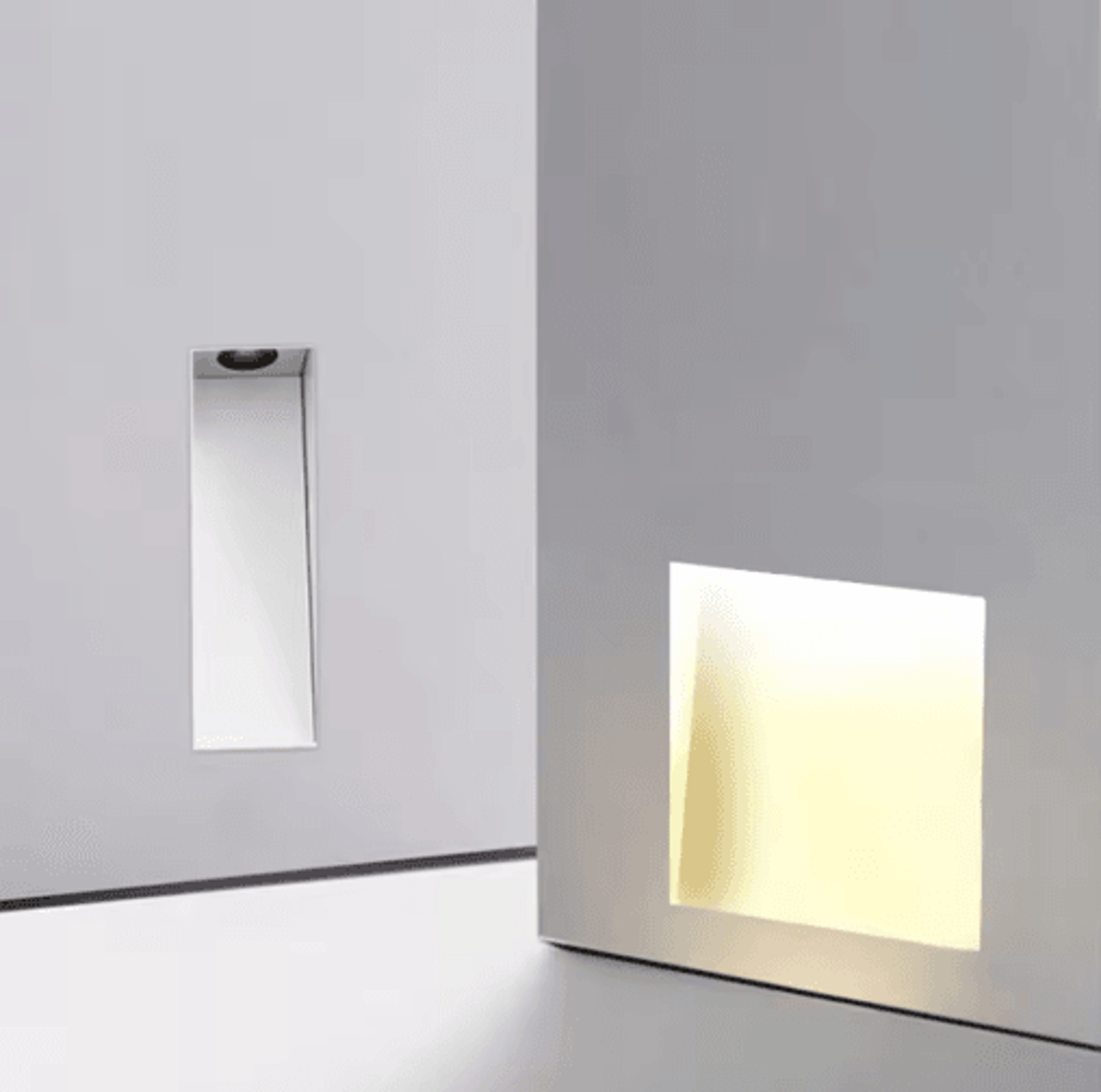 borderless led step lights – 3w motion sensor embedded wall light for stairs & hallways