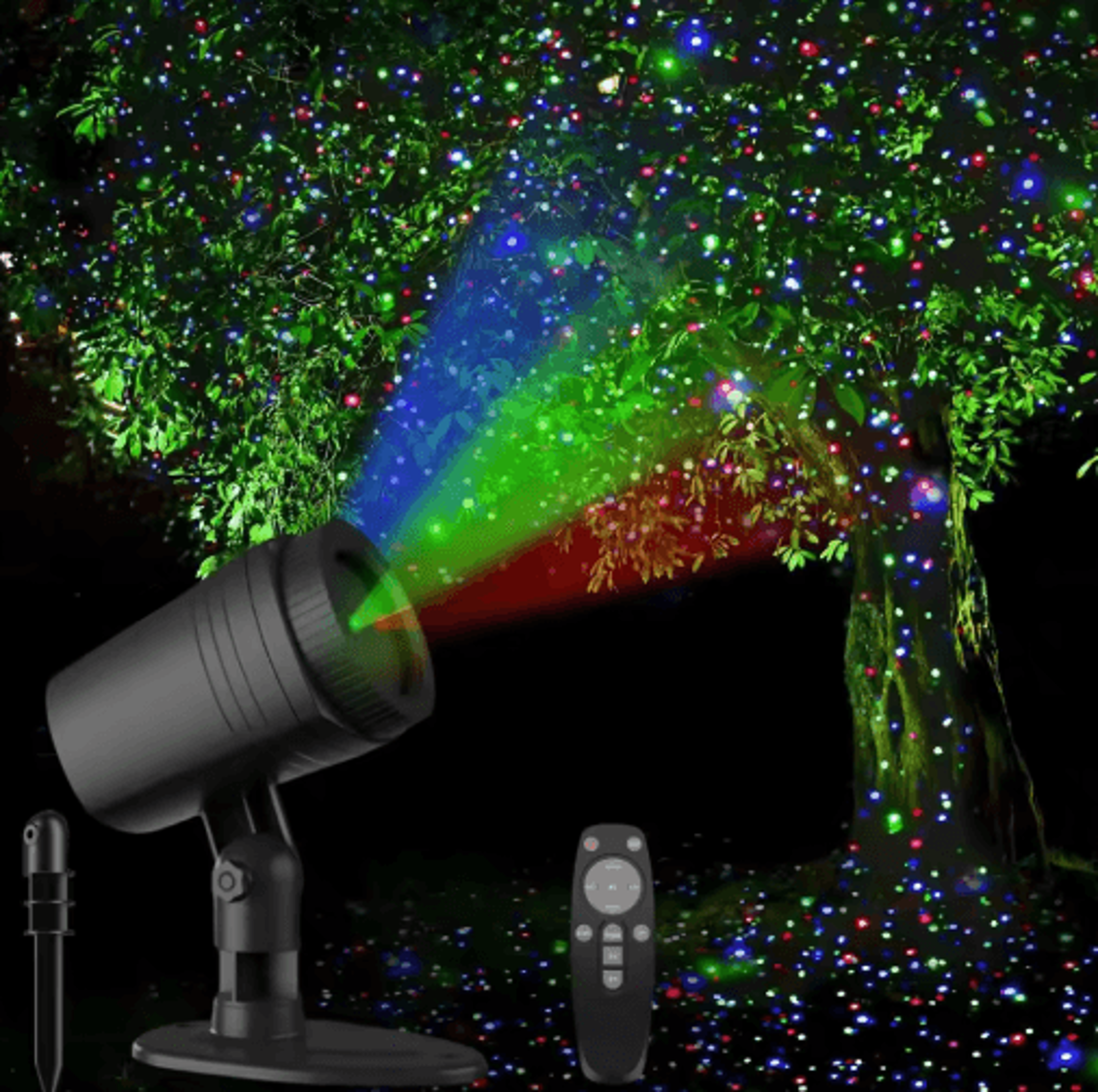 outdoor waterproof starry sky laser projector – led garden & holiday landscape light