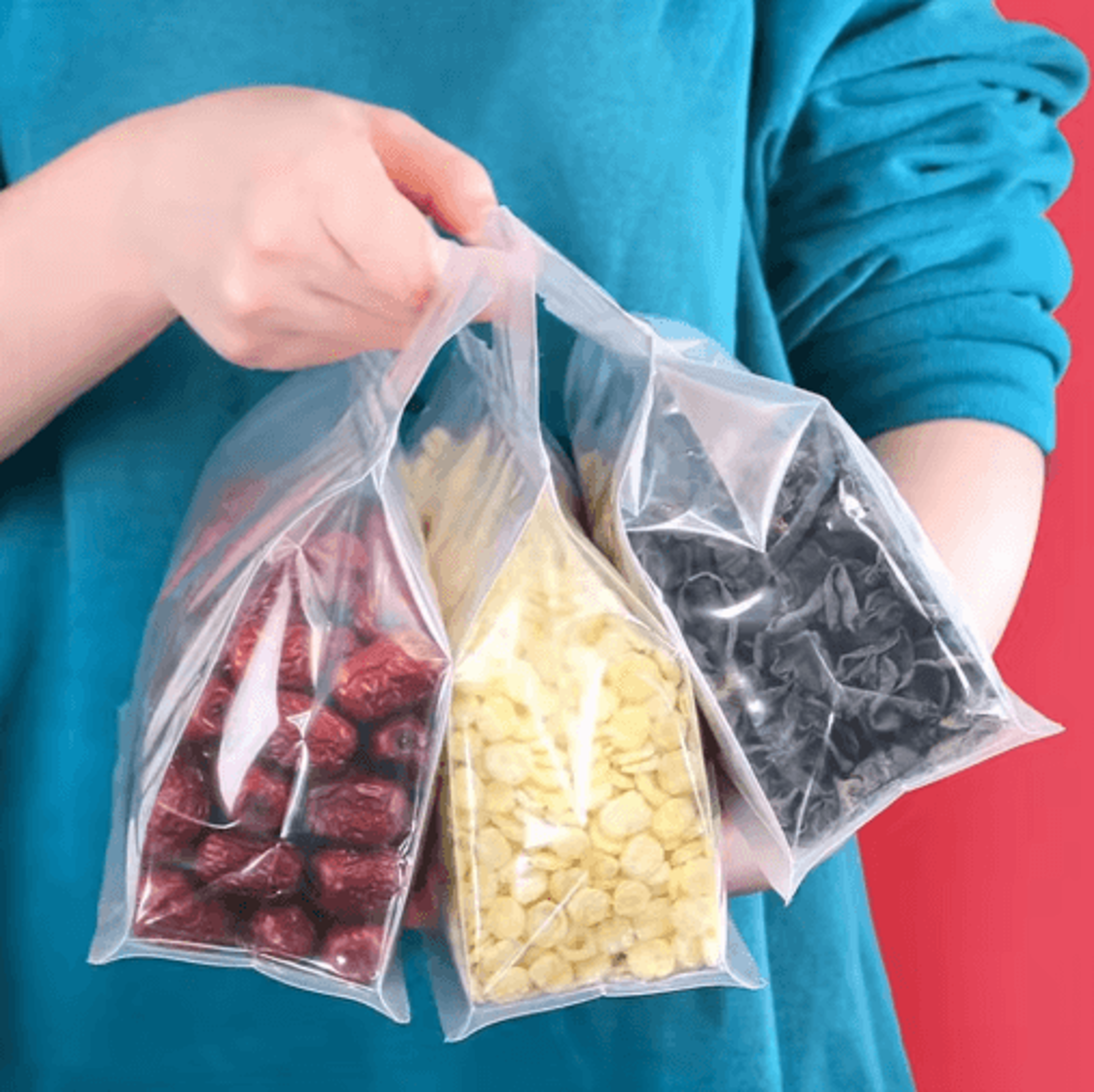 reusable stand-up food storage bags – leakproof ziplock bags for refrigerator & kitchen organization