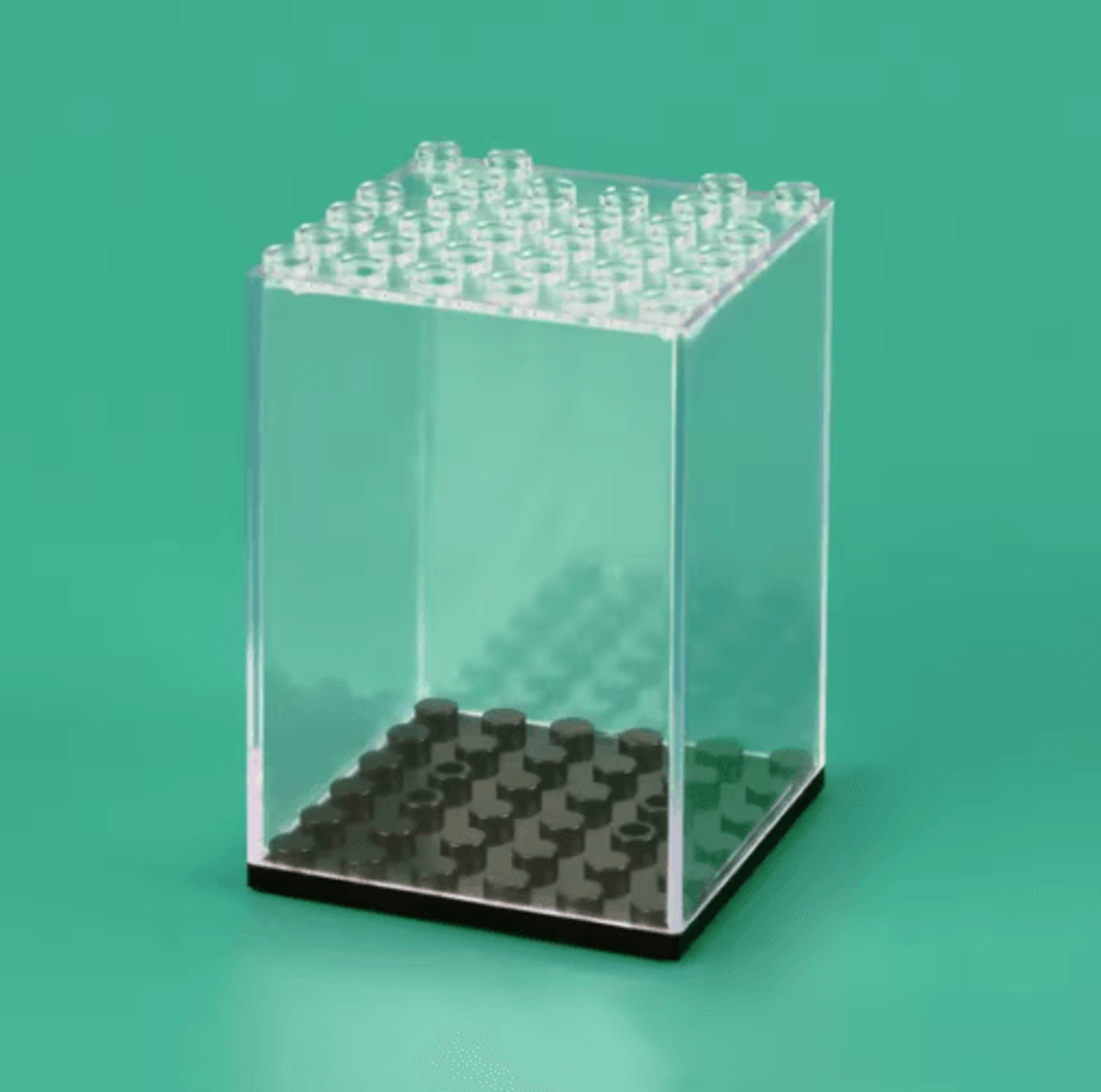 clear acrylic display case – dustproof display box for building blocks, toys & collectibles