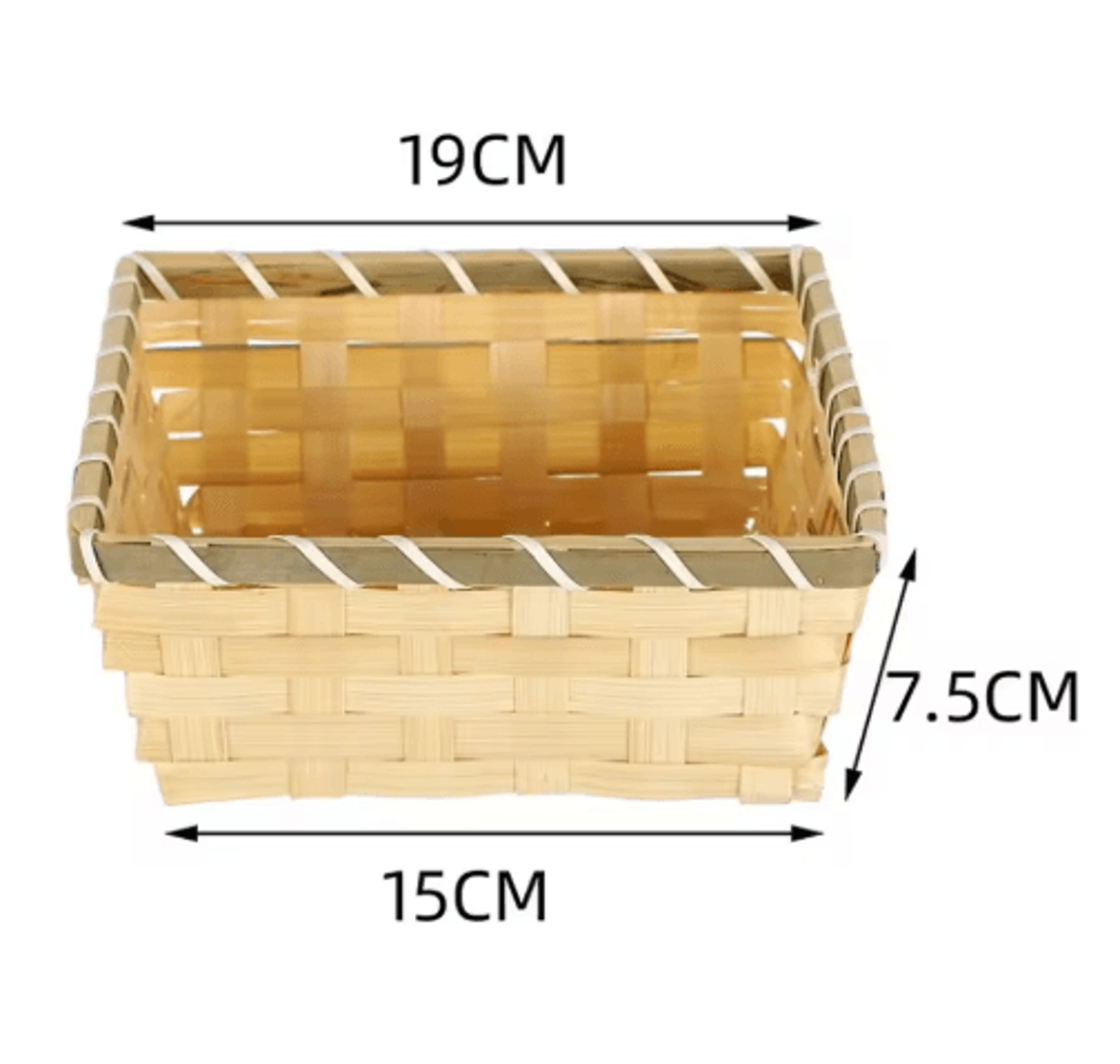 handmade woven bamboo bread basket – natural wicker storage & display basket for home and shop