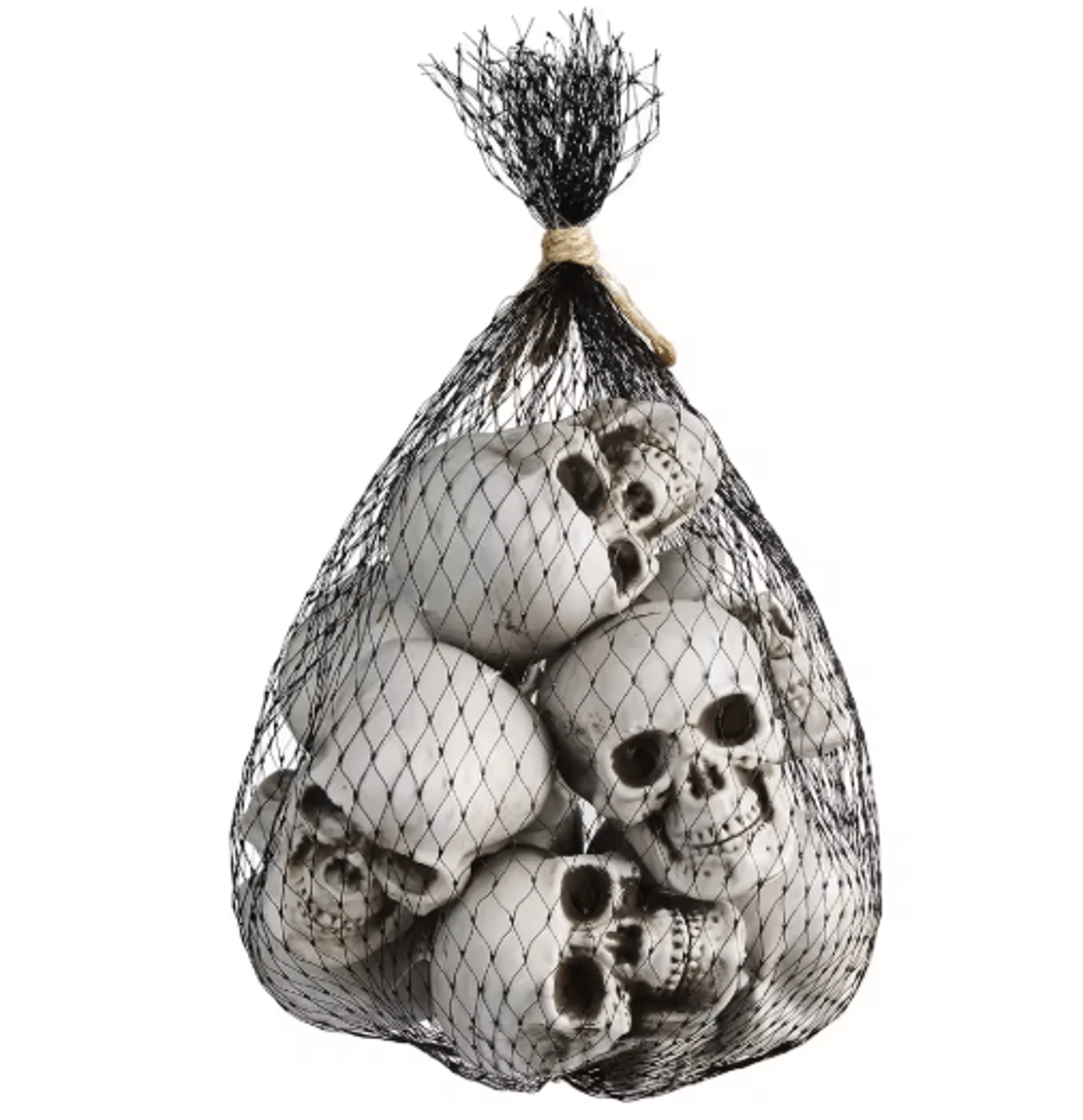 10pcs mini skeleton skull heads – halloween table decorations & scary party props