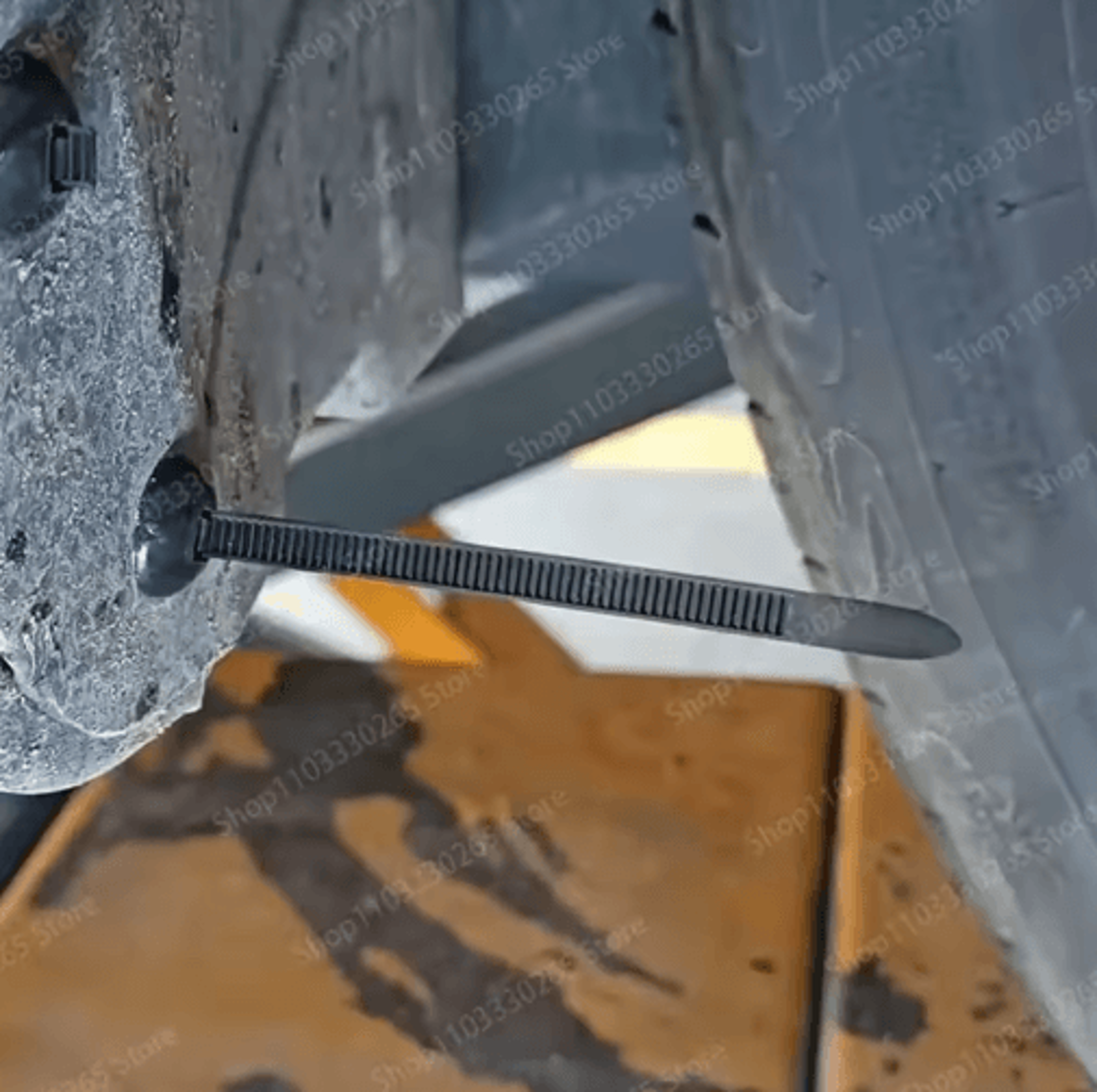 universal cable tie mount fastener – multifunctional automotive wire management clip with through-hole design