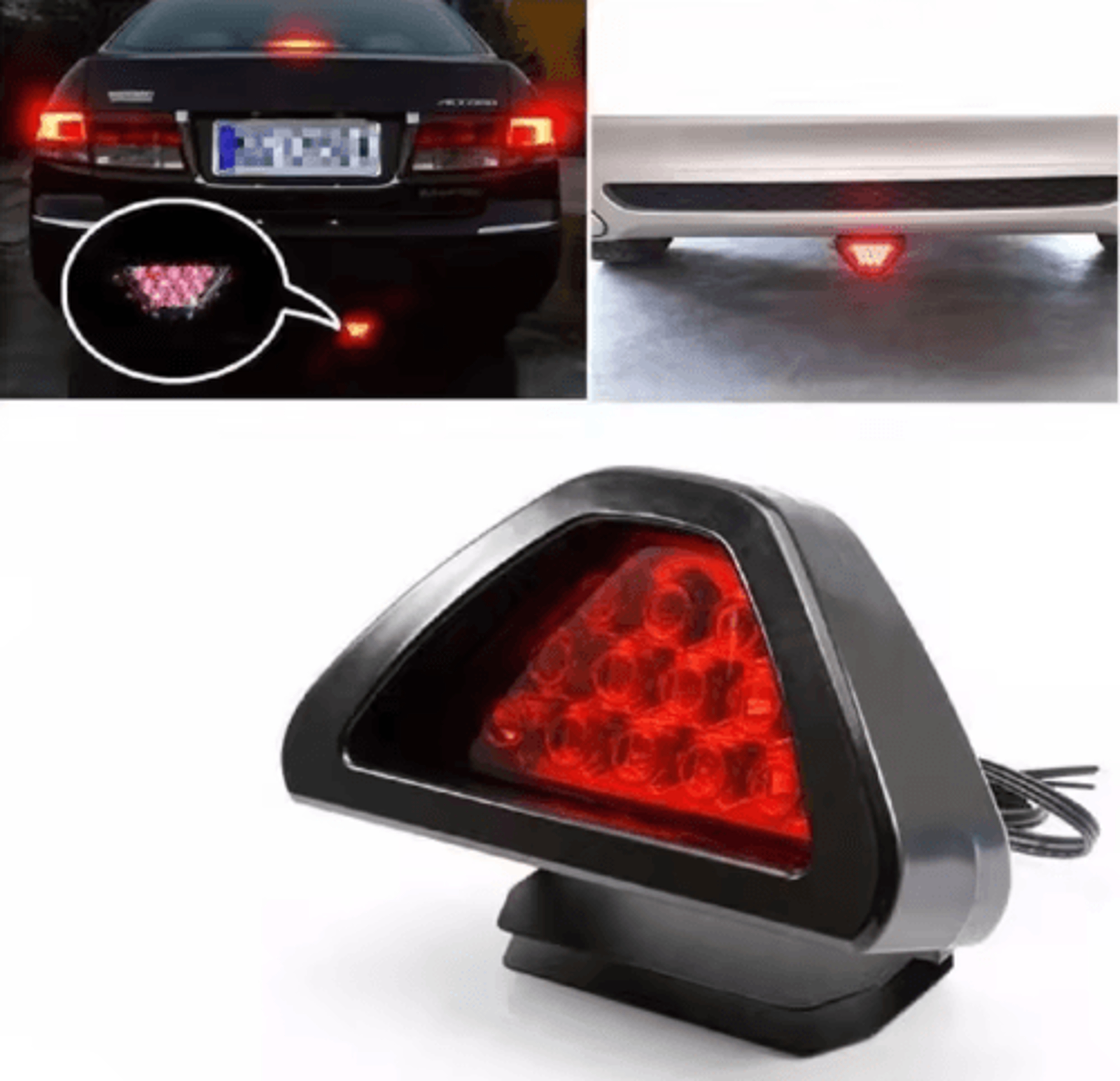 universal f1 style led brake light – rear warning & safety light for cars