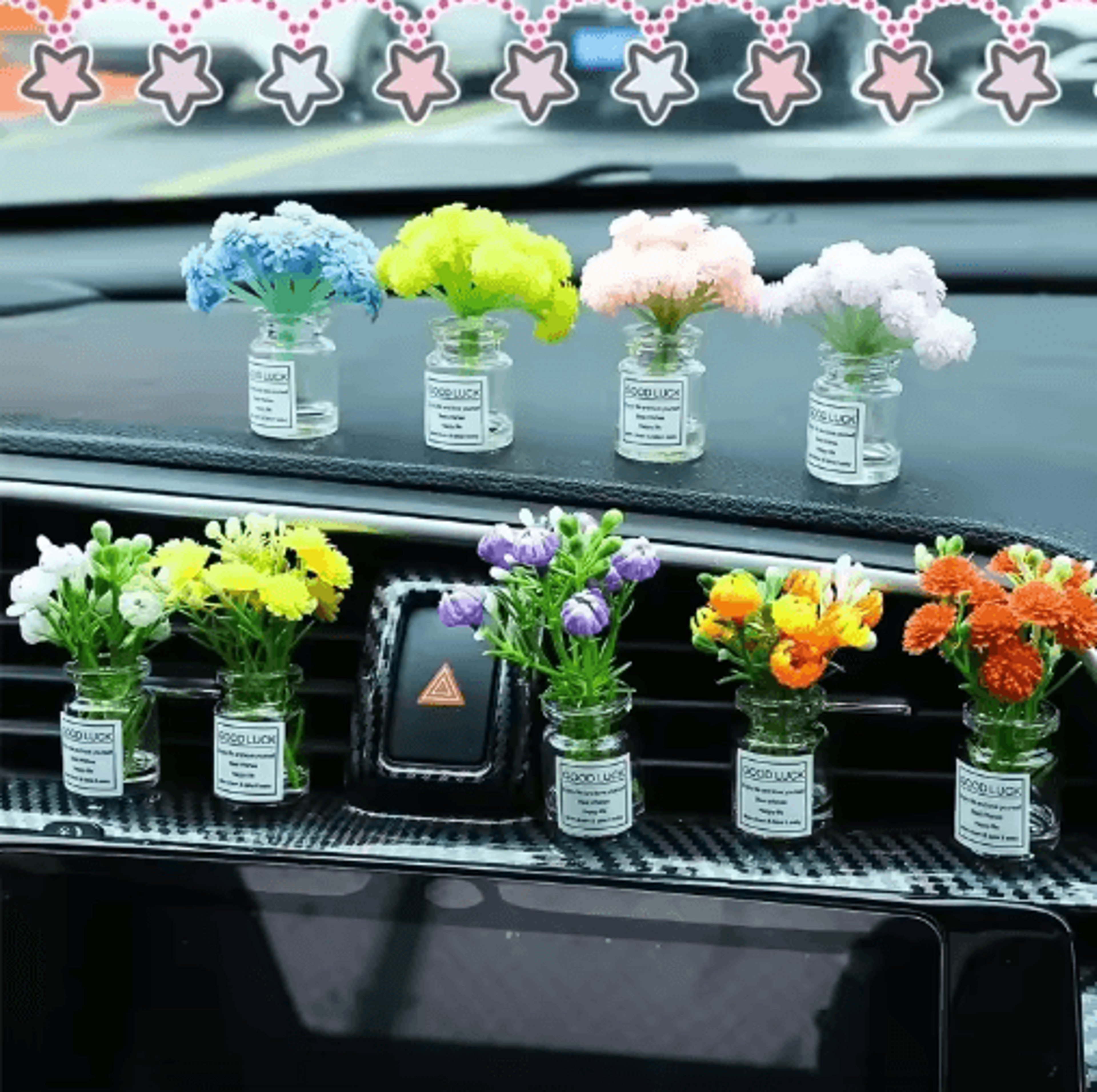 mini flower vase car air vent diffuser – aromatherapy clip & interior decoration