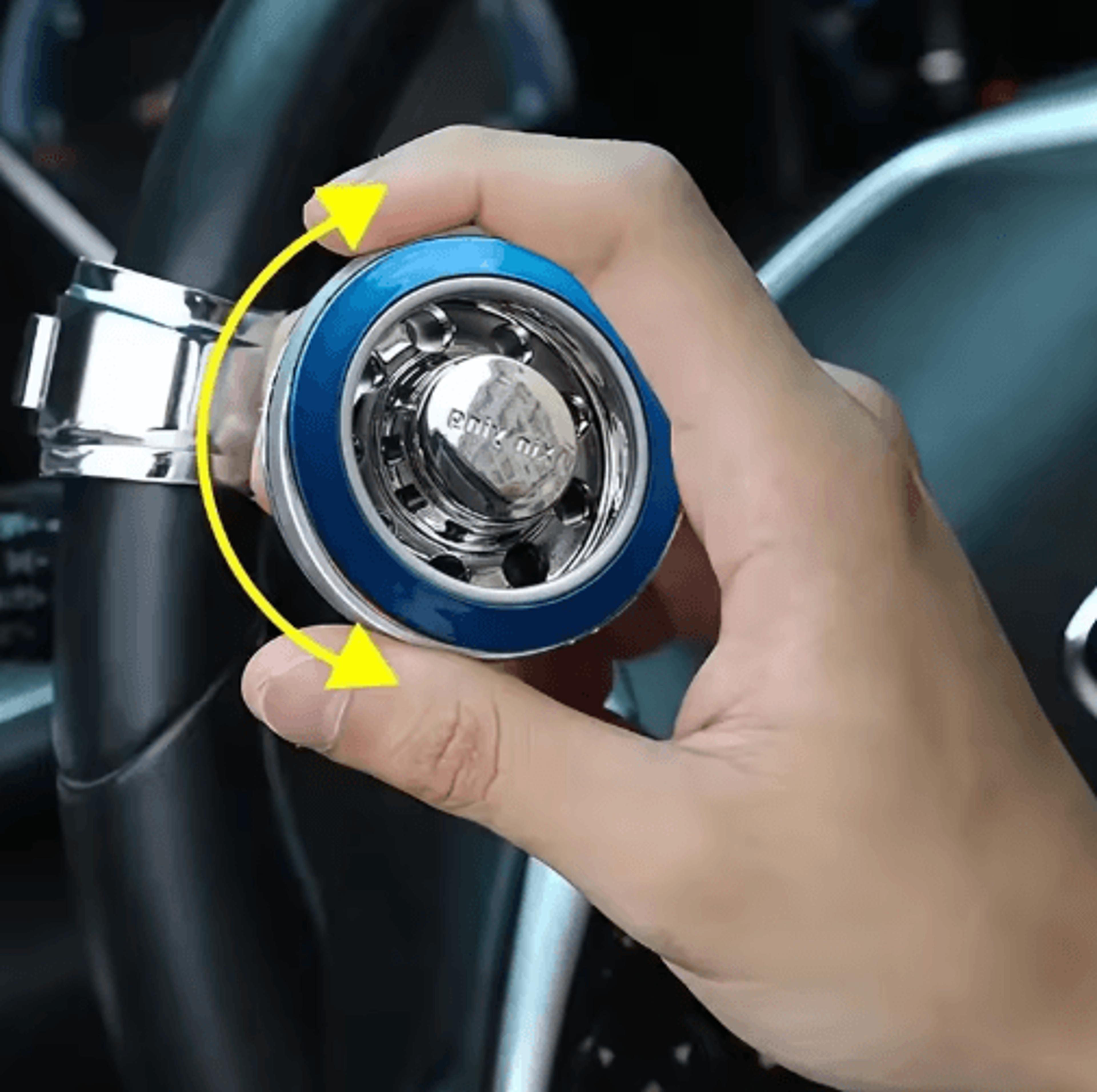 universal steering wheel spinner knob – anti-slip power steering ball for easy one-handed control