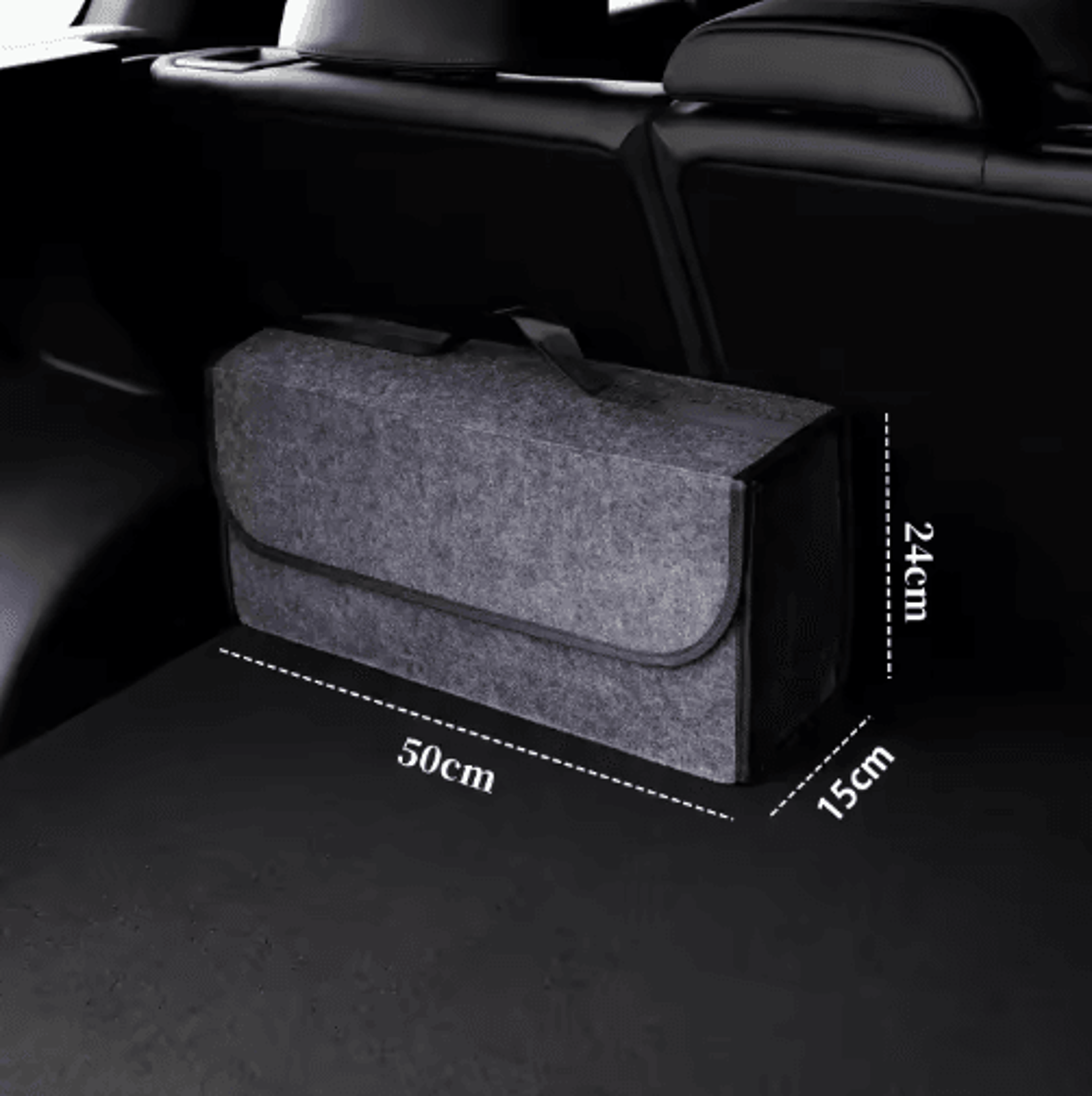 foldable car trunk organizer – multi-compartment storage bag for car cargo & interior essentials