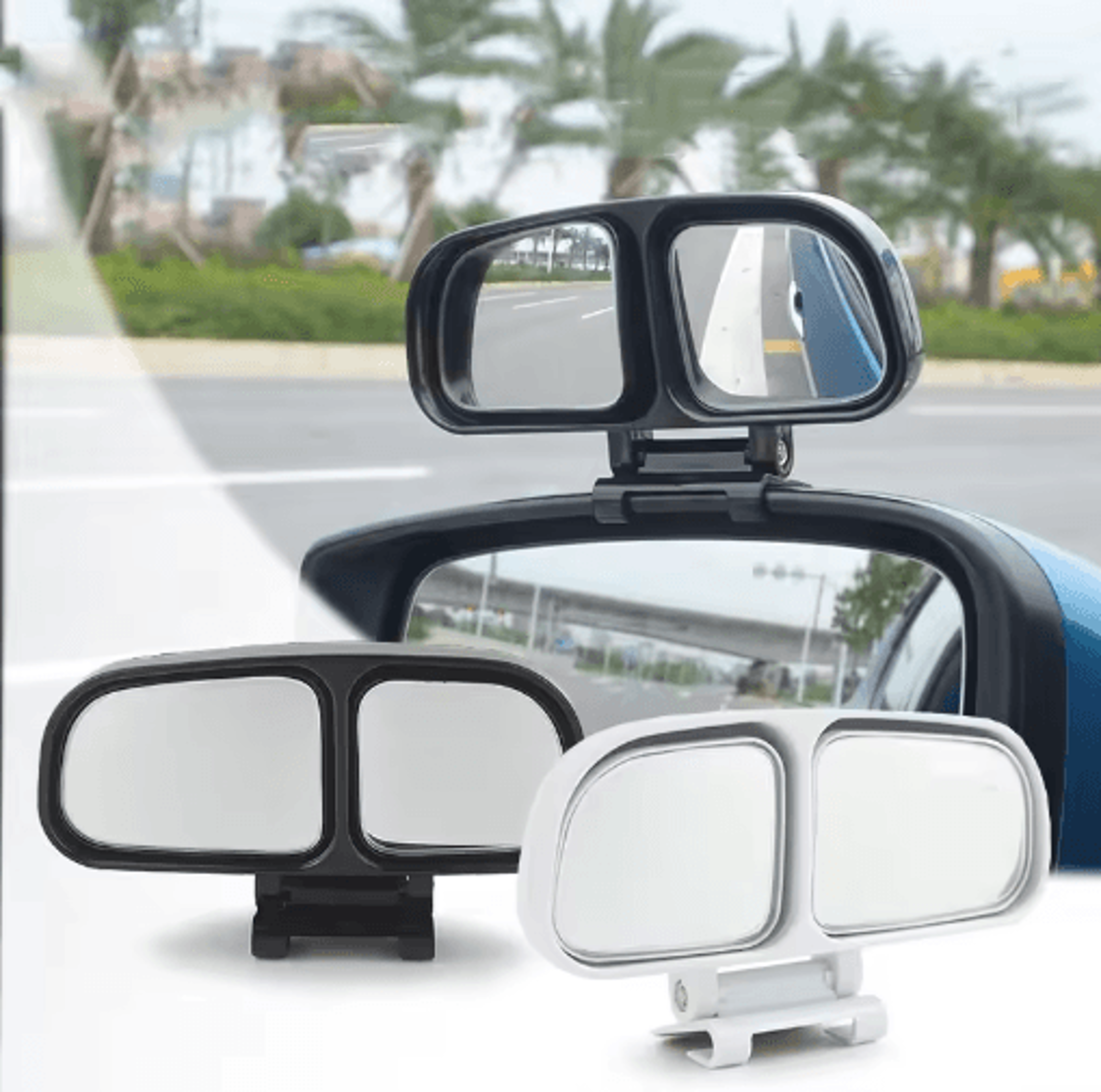360° adjustable blind spot mirror – wide-angle convex rearview mirror for safer driving